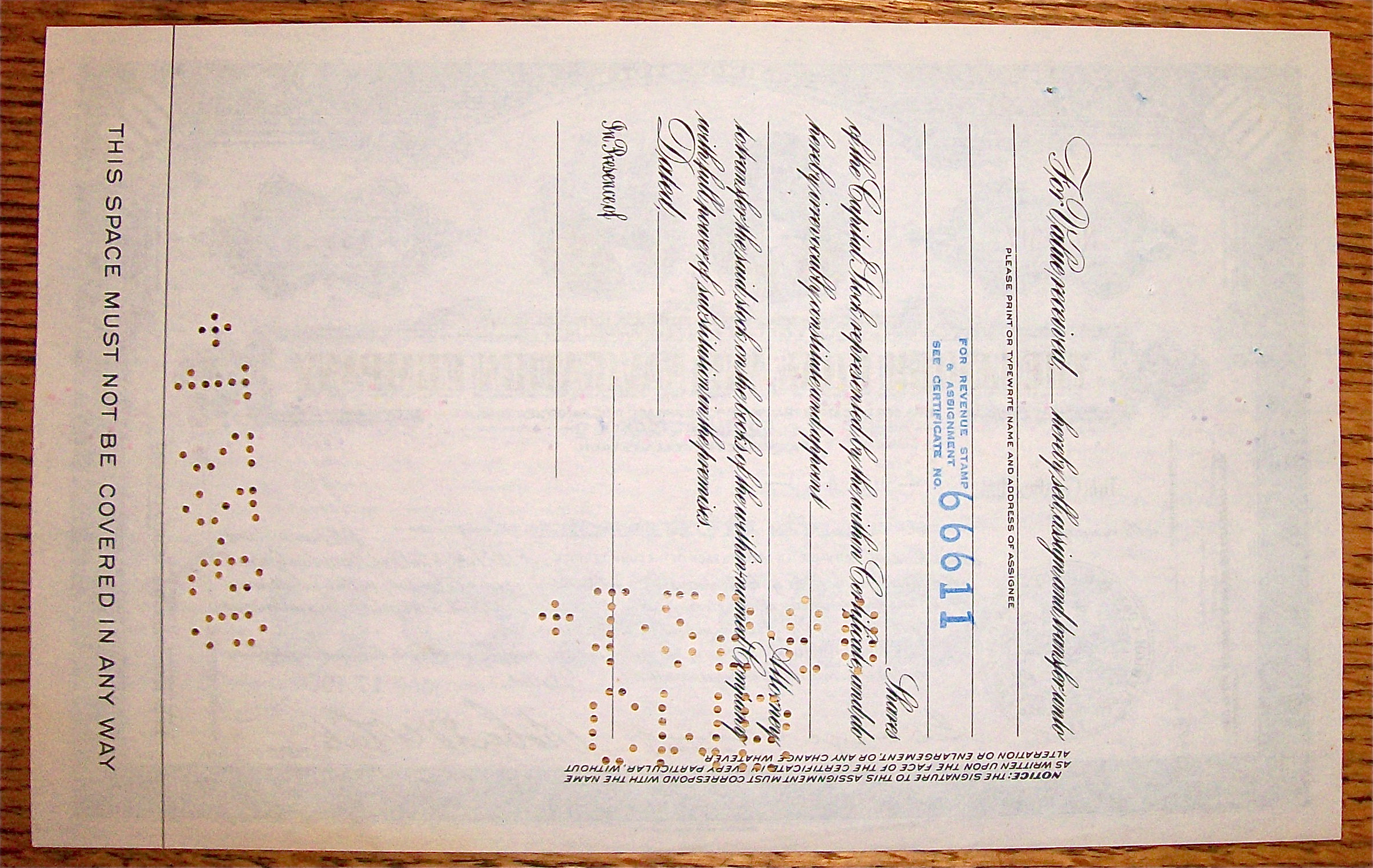 1954 LeHigh Coal & Navigation Company Stock Certificate