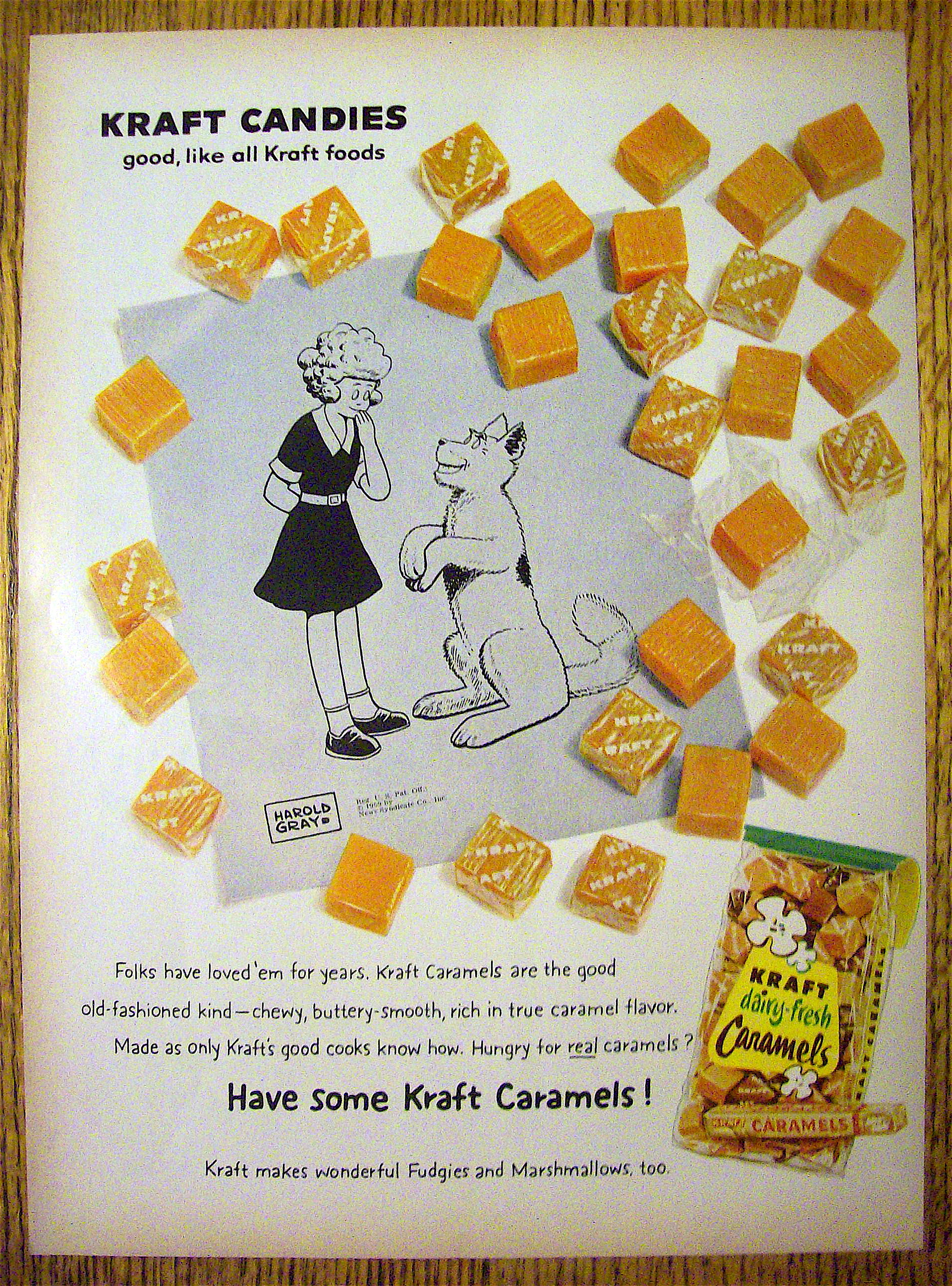 1959 Kraft Caramels with Little Orphan Annie