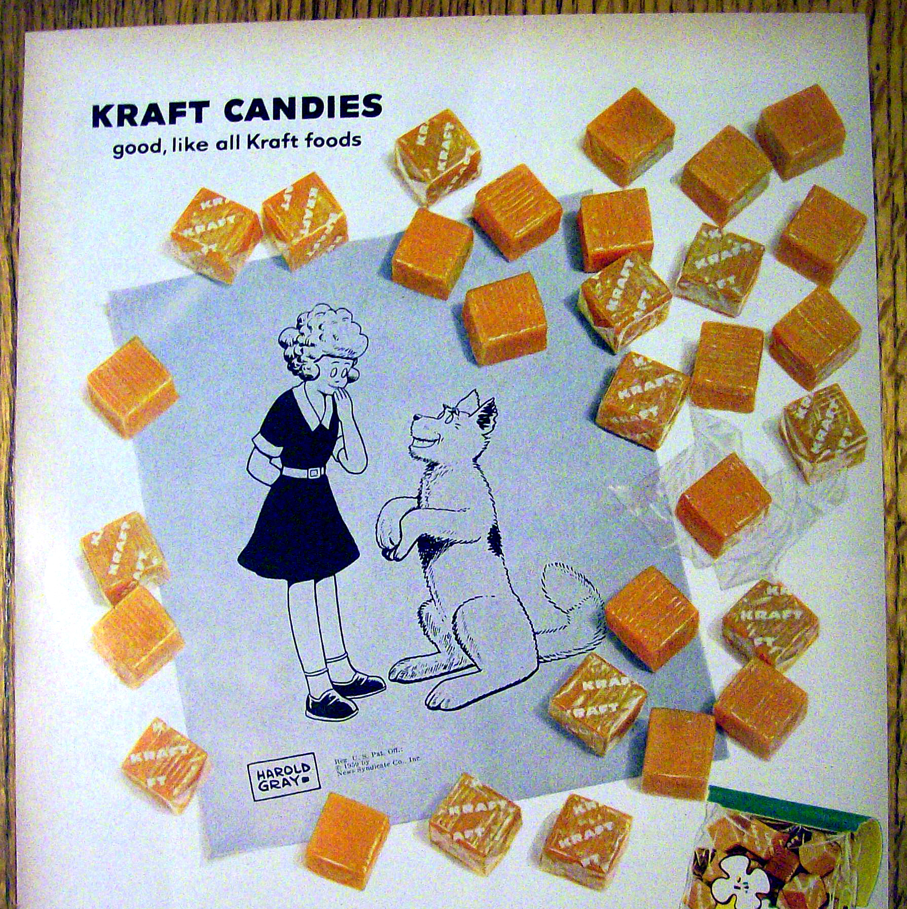 1959 Kraft Caramels with Little Orphan Annie