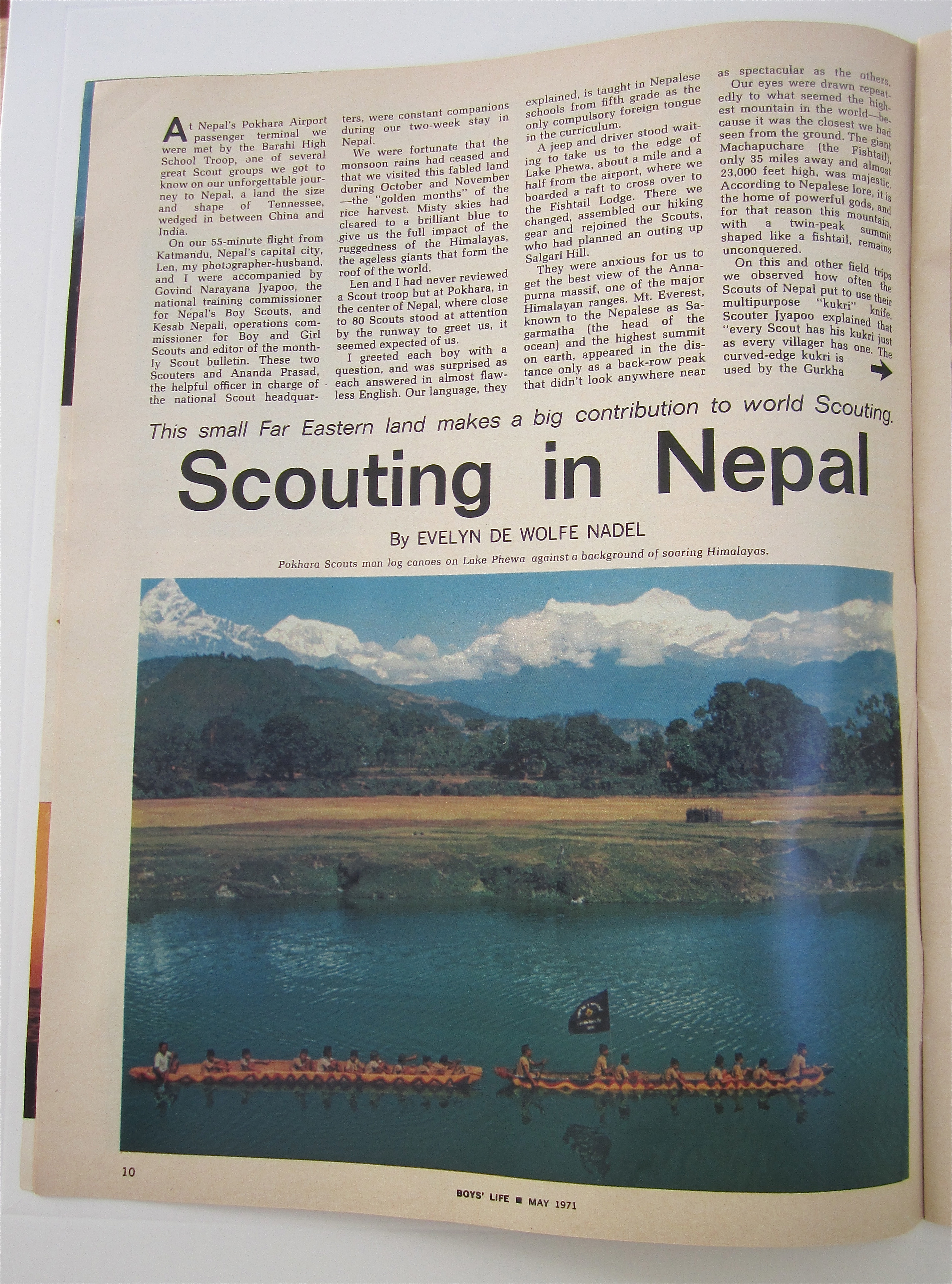 Boys Life Magazine May 1971 Scouting In Nepal