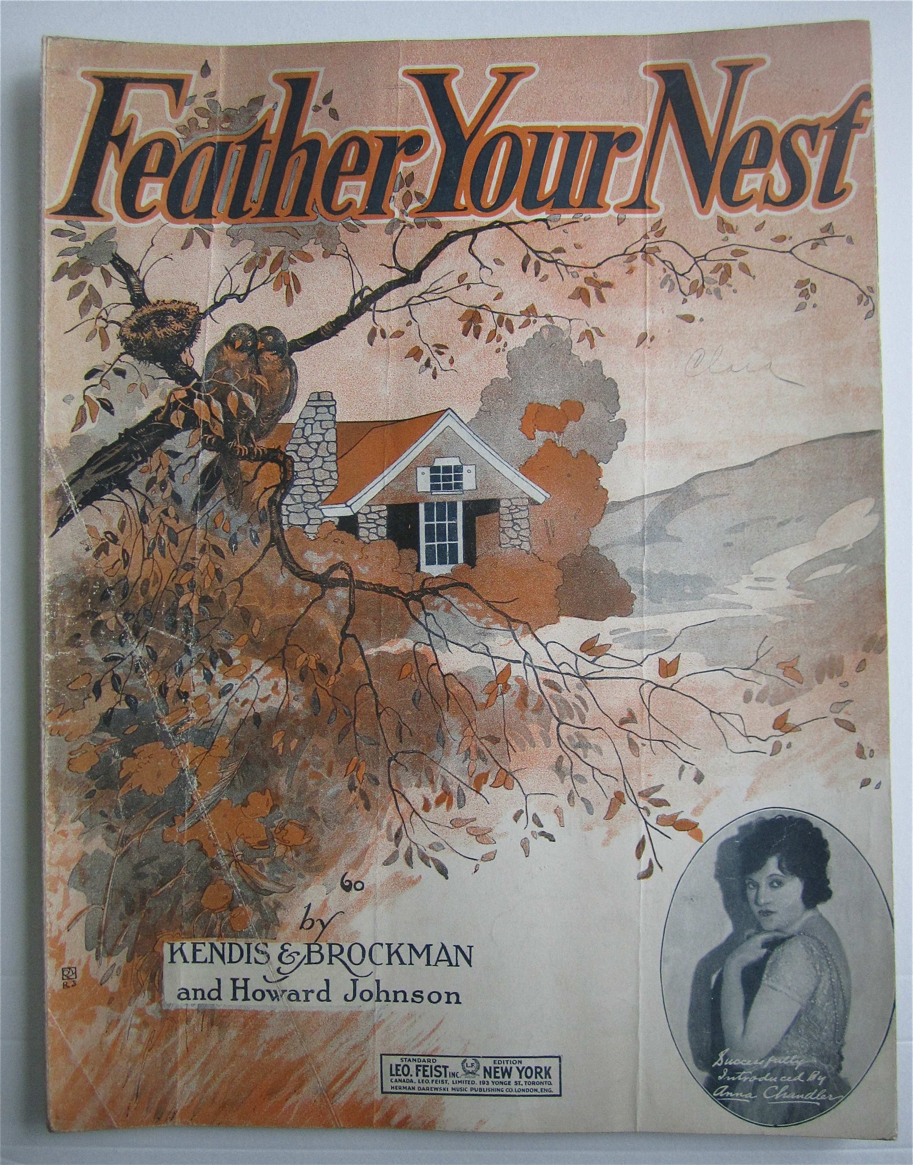 Sheet Music 1920 Feather Your Nest
