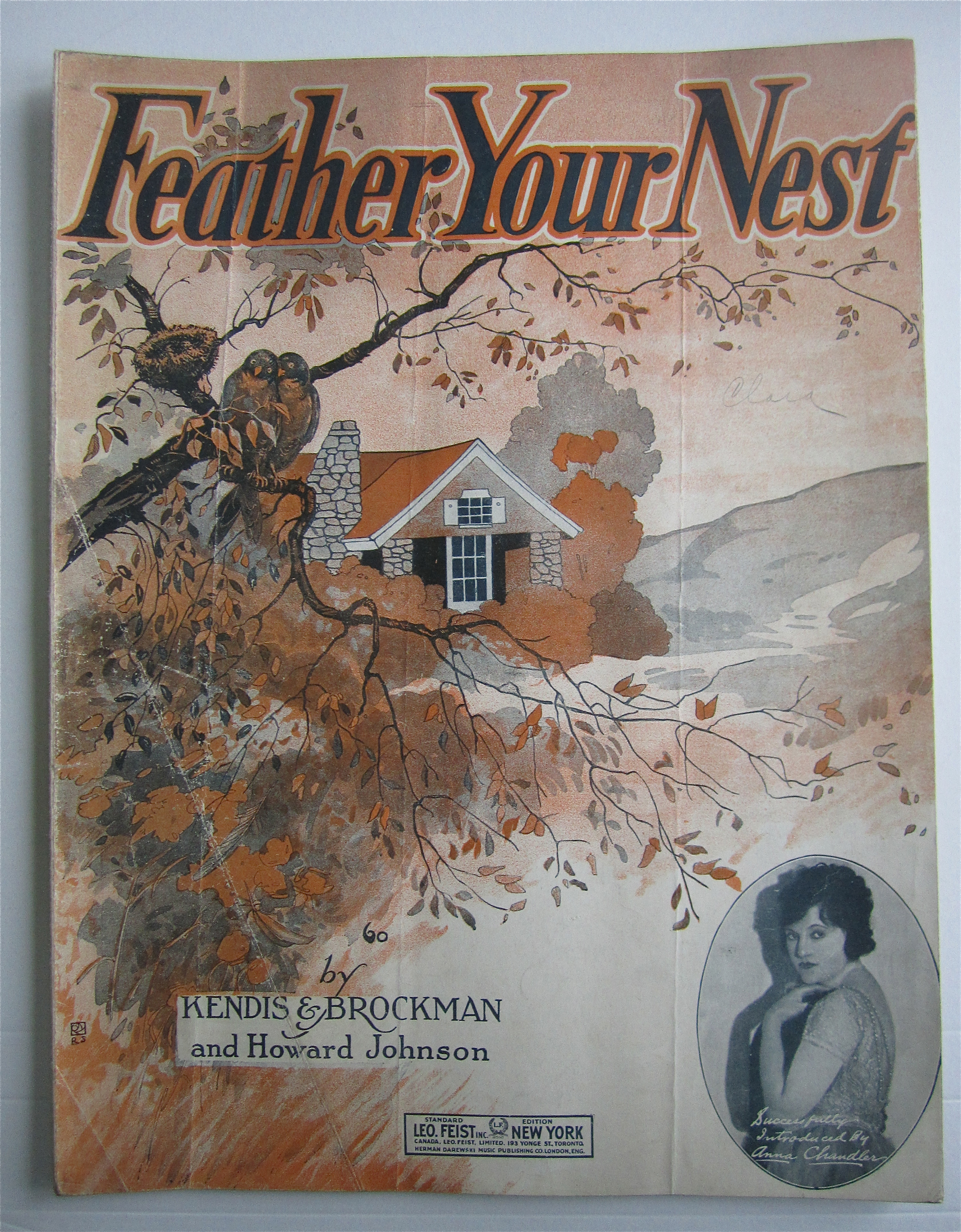 Sheet Music 1920 Feather Your Nest