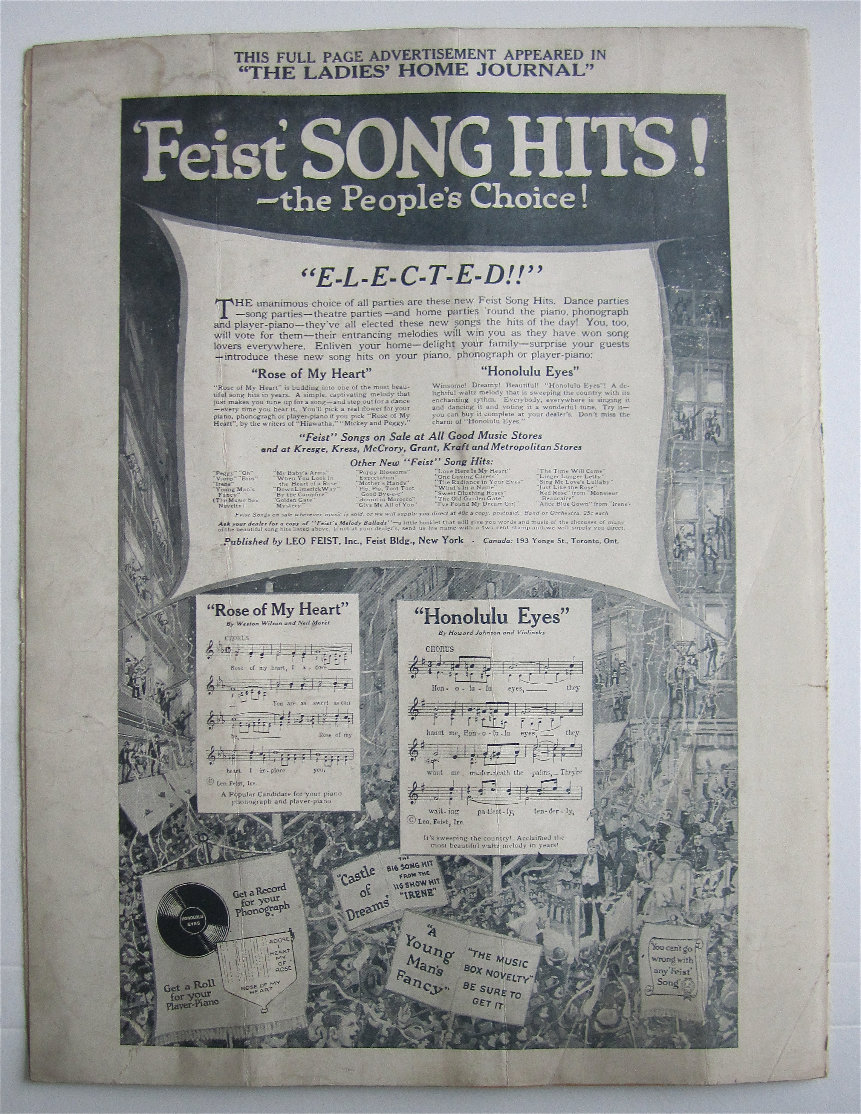 Sheet Music 1920 Feather Your Nest