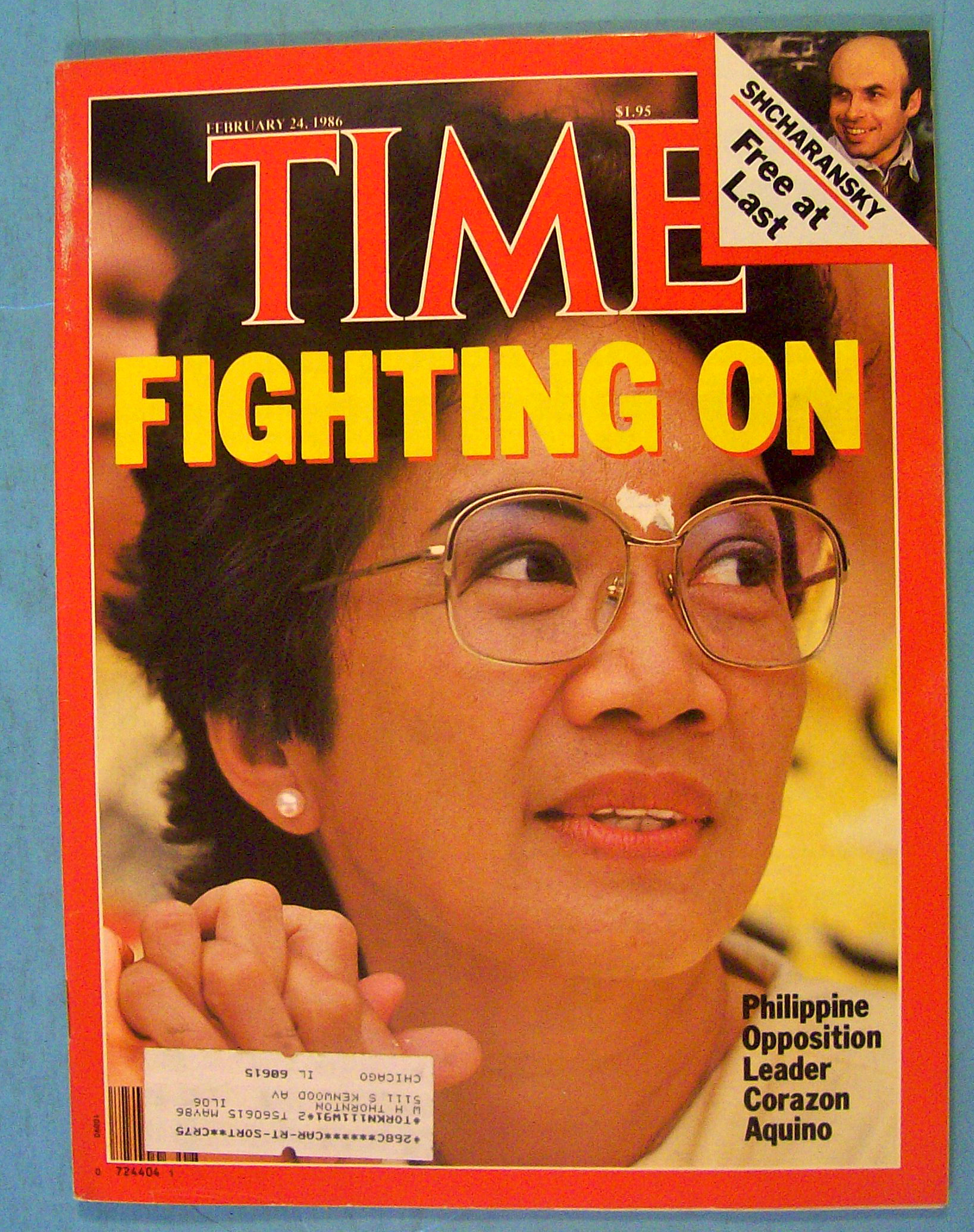 Time Magazine February 24, 1986 Leader Corazon Aquino