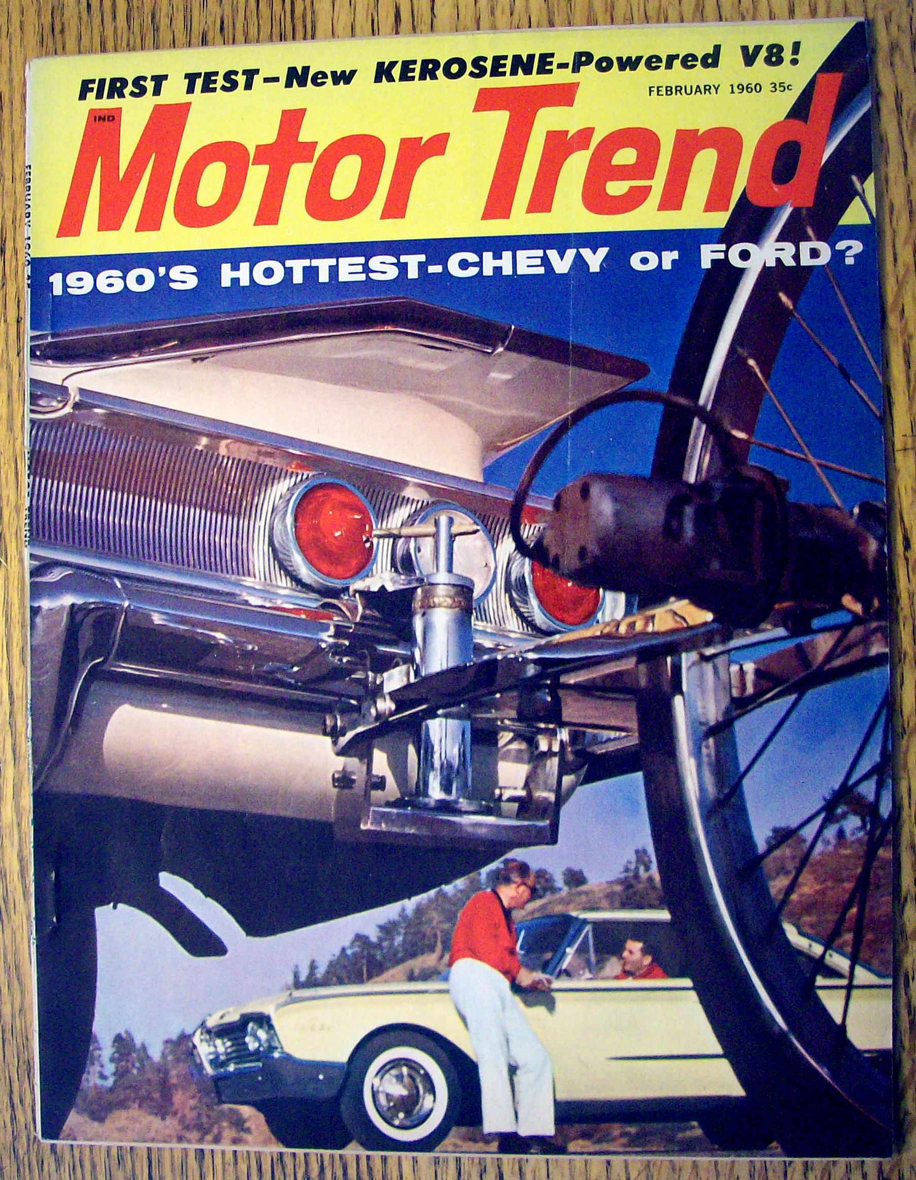 Motor Trend Magazine February 1960 Chevy or Ford