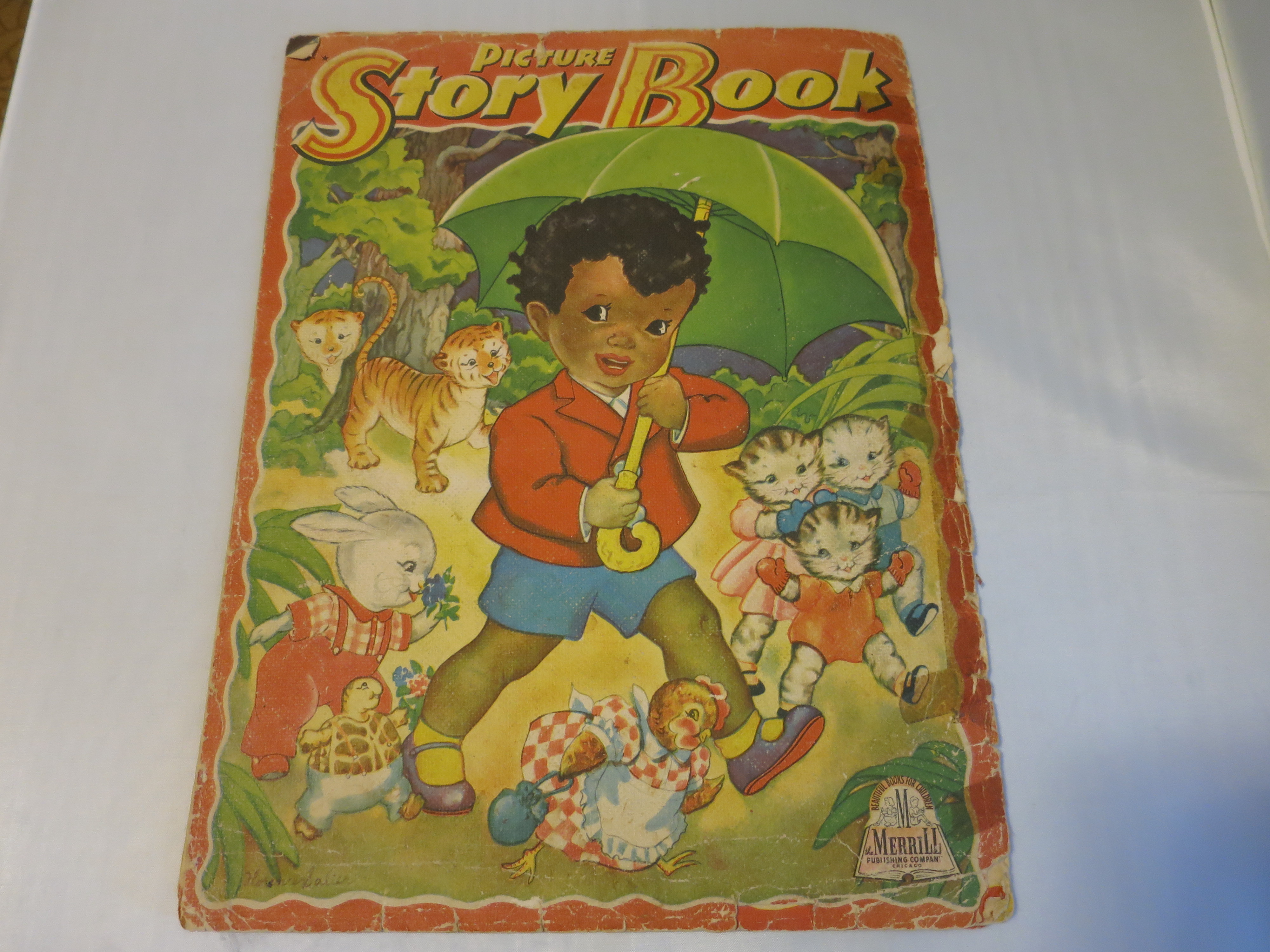 Picture Story Book 1943 Merrill Little Black Sambo