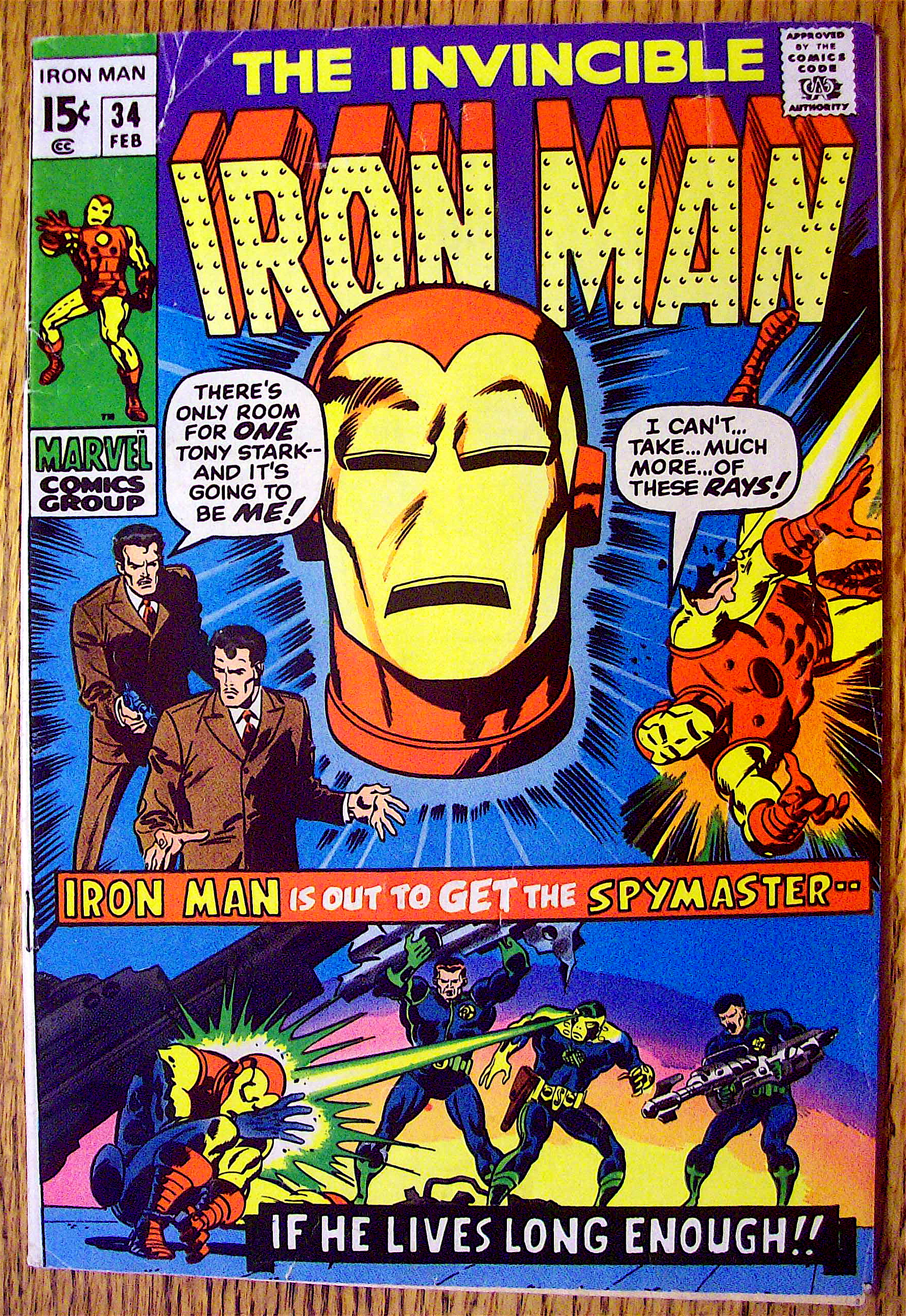 Iron Man Comic #34 February 1971 Crisis & Calamity