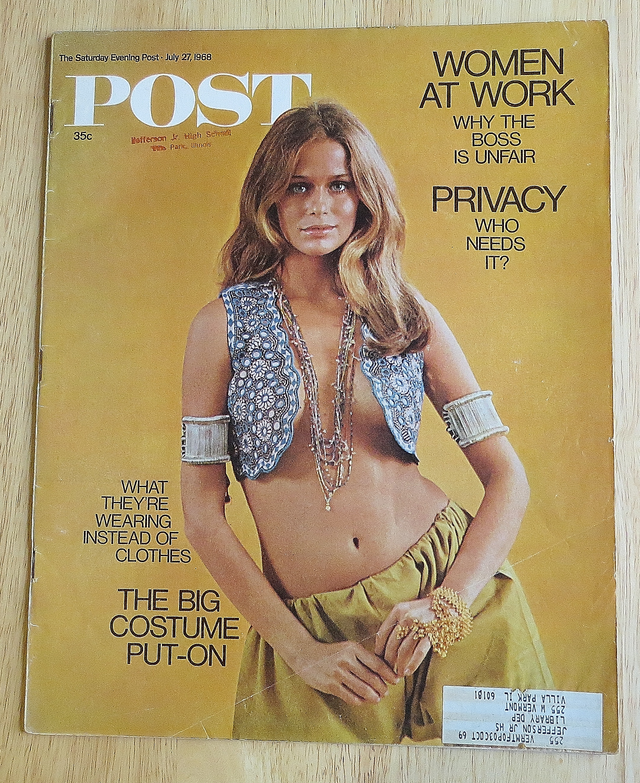 Saturday Evening Post July 27, 1968 Big Costume