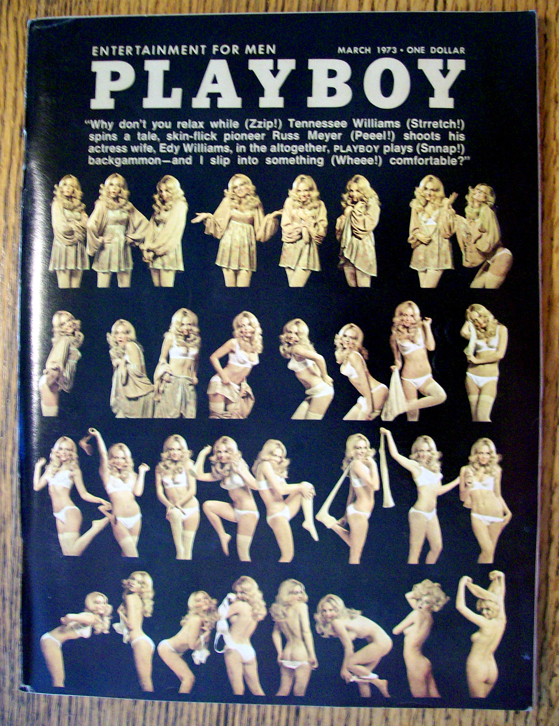 Playboy Magazine-March 1973-Bonnie Large
