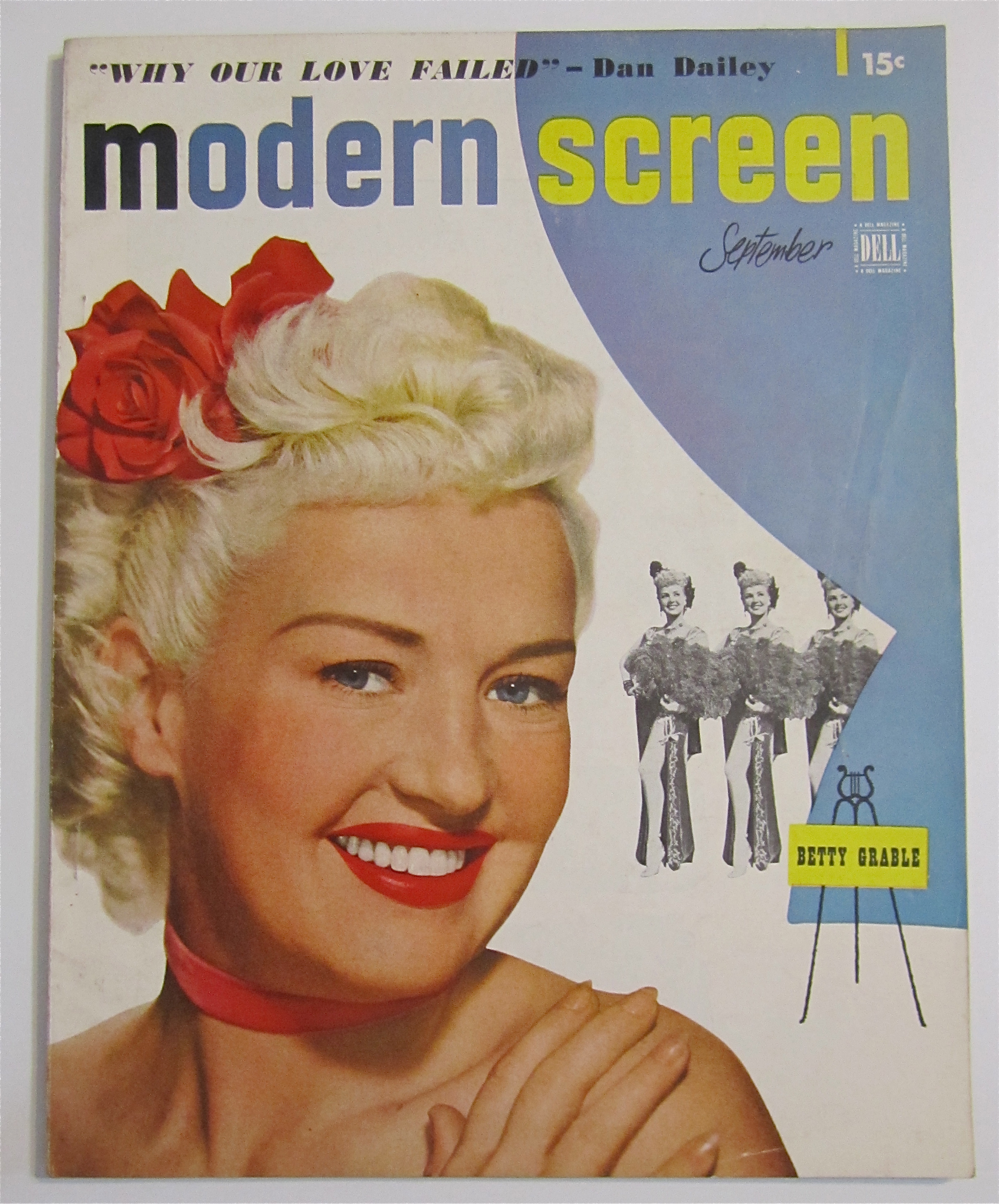 Modern Screen Magazine September 1949 Betty Grable
