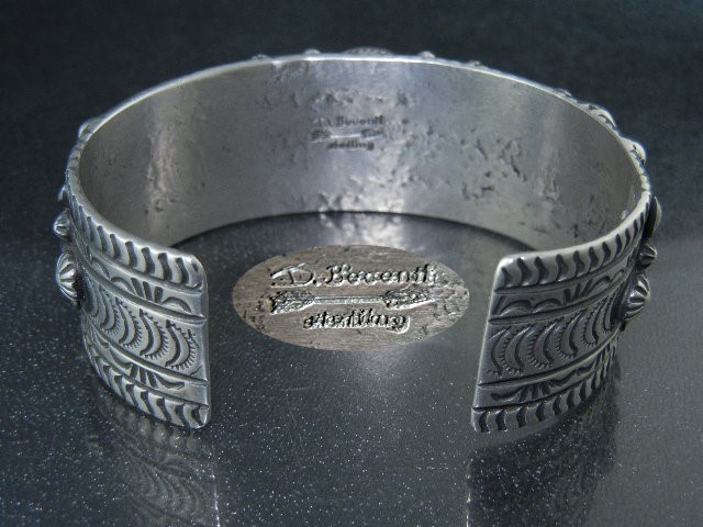 Darryl Becenti RIP Sterling Silver Turquoise Cuff