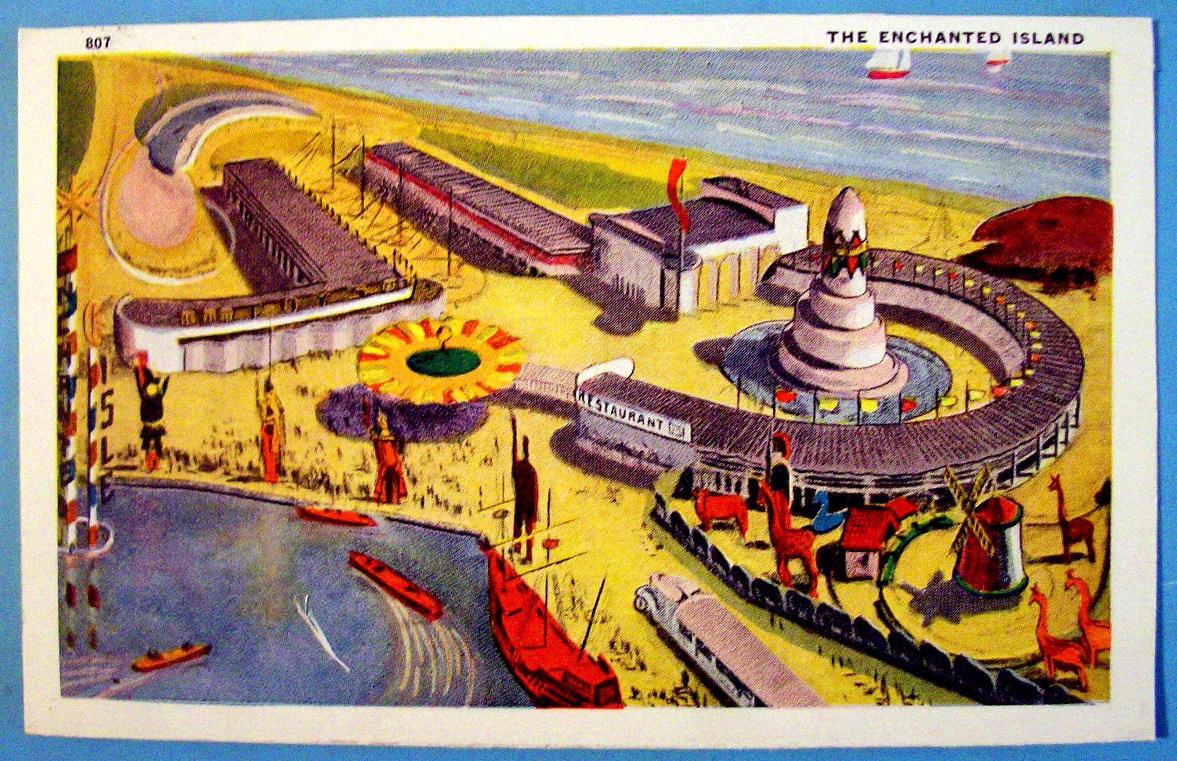 Enchanted Island Postcard (1933 Century Of Progress)