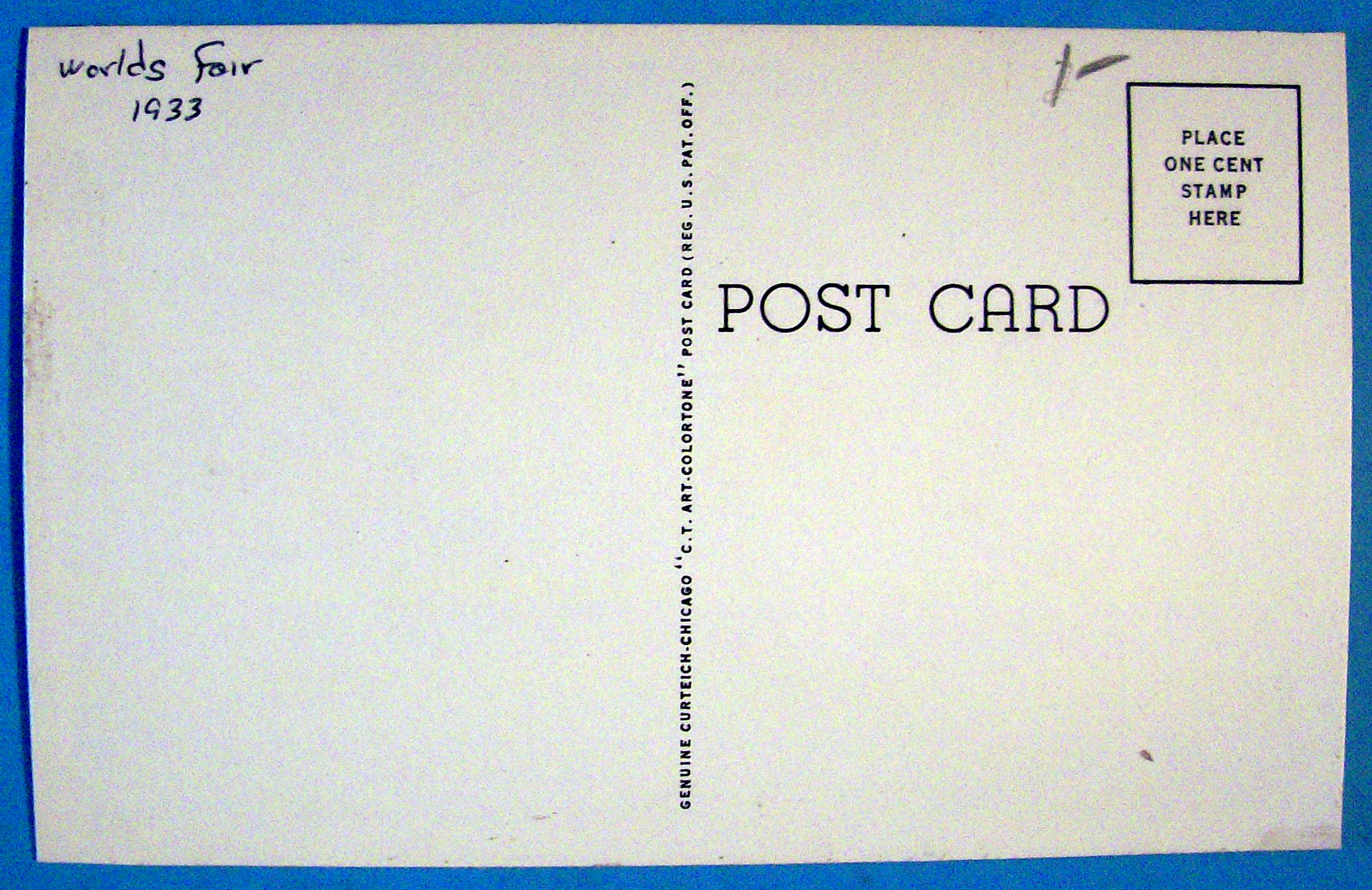 Enchanted Island Postcard (1933 Century Of Progress)