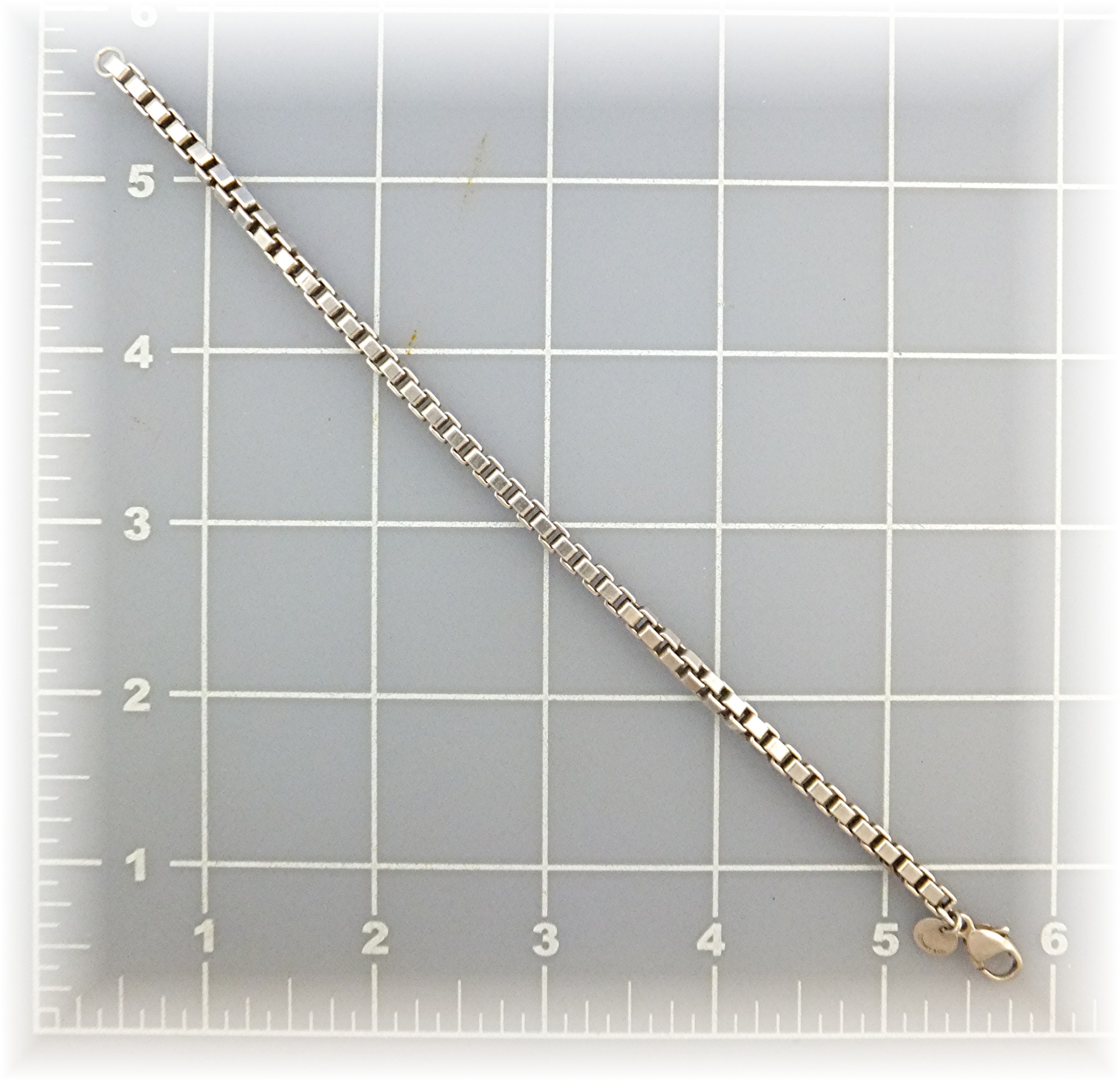 TIFFANY Sterling Silver Box link 8 Inch