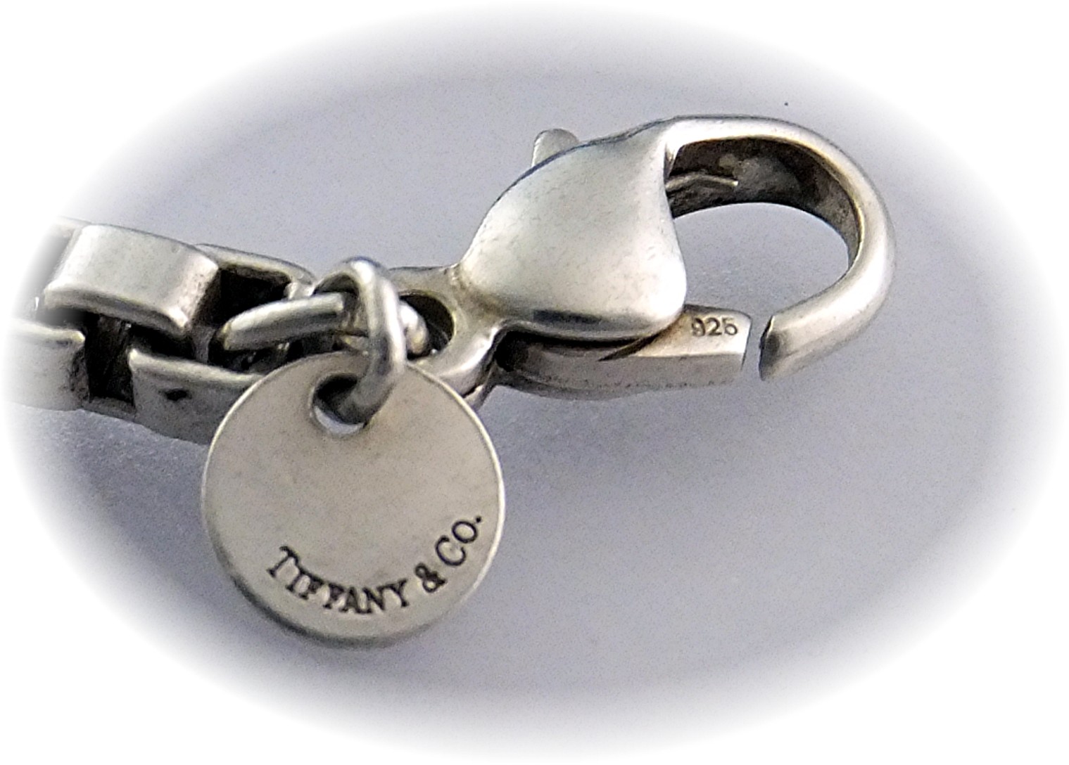 TIFFANY Sterling Silver Box link 8 Inch