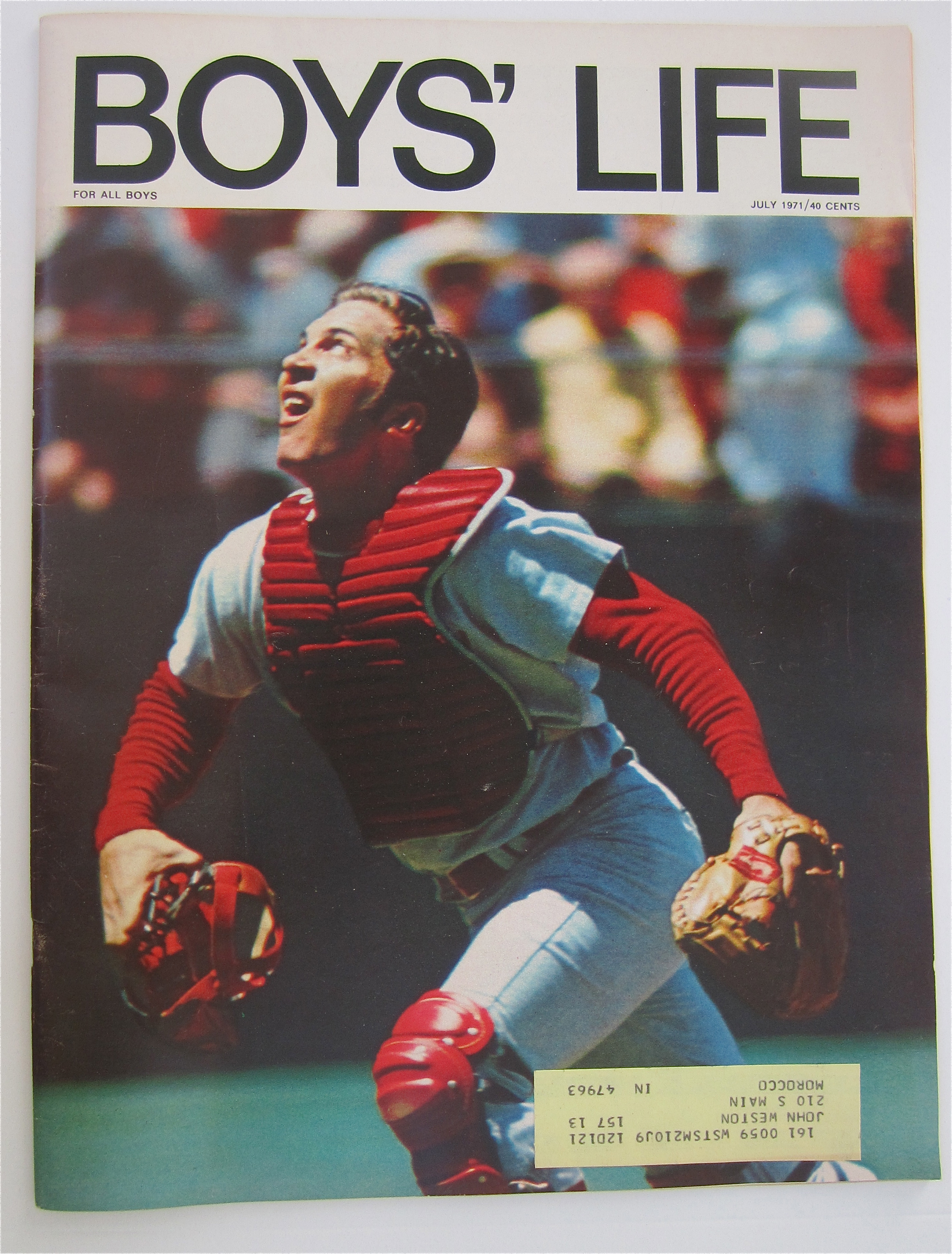 Boys Life Magazine July 1971 Johnny Bench