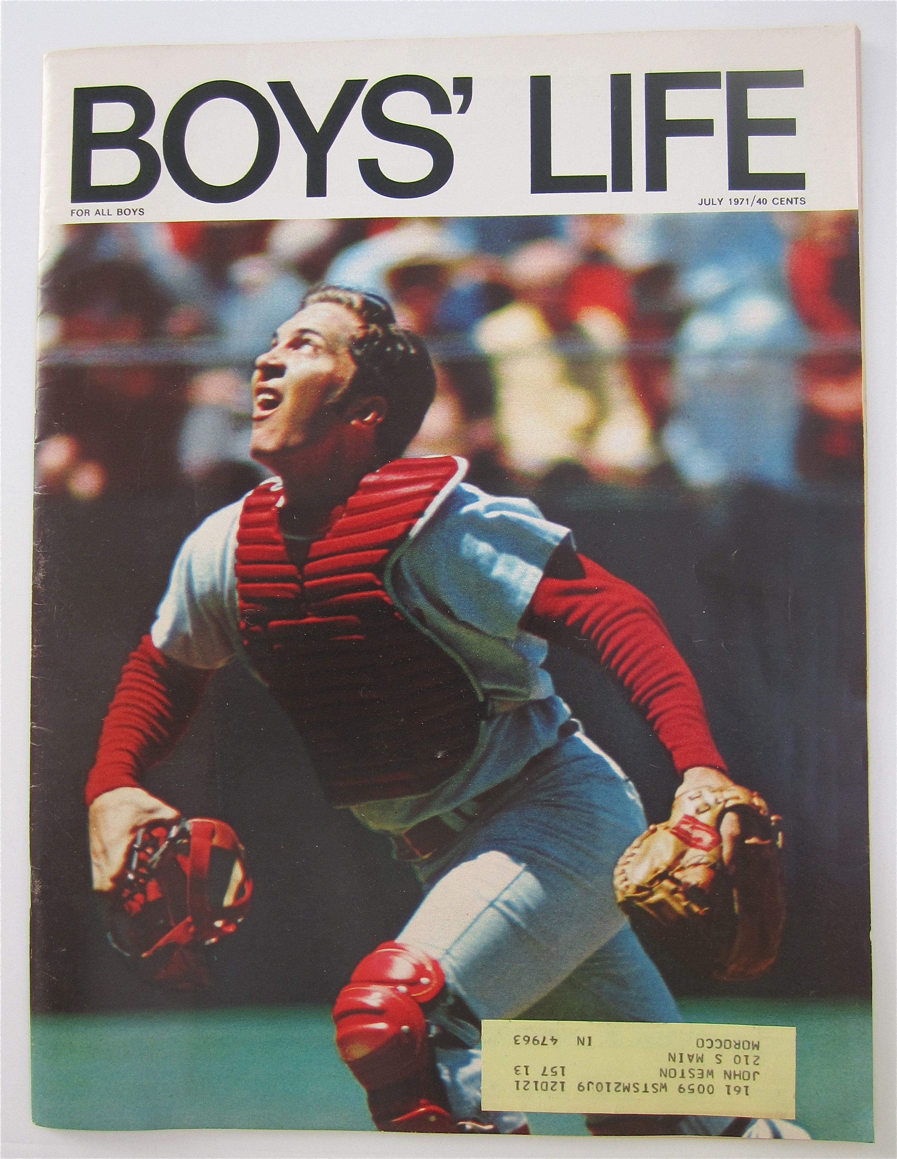 Boys Life Magazine July 1971 Johnny Bench