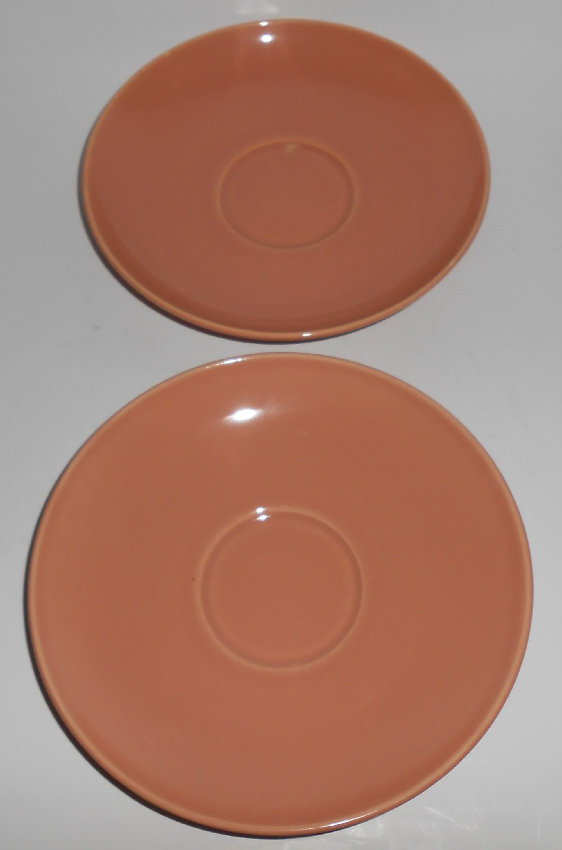 Franciscan Pottery El Patio Gloss Coral Jumbo Saucer