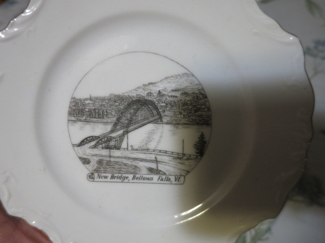 New Bridge Bellow Falls VT Arch Bridge Historical Plate
