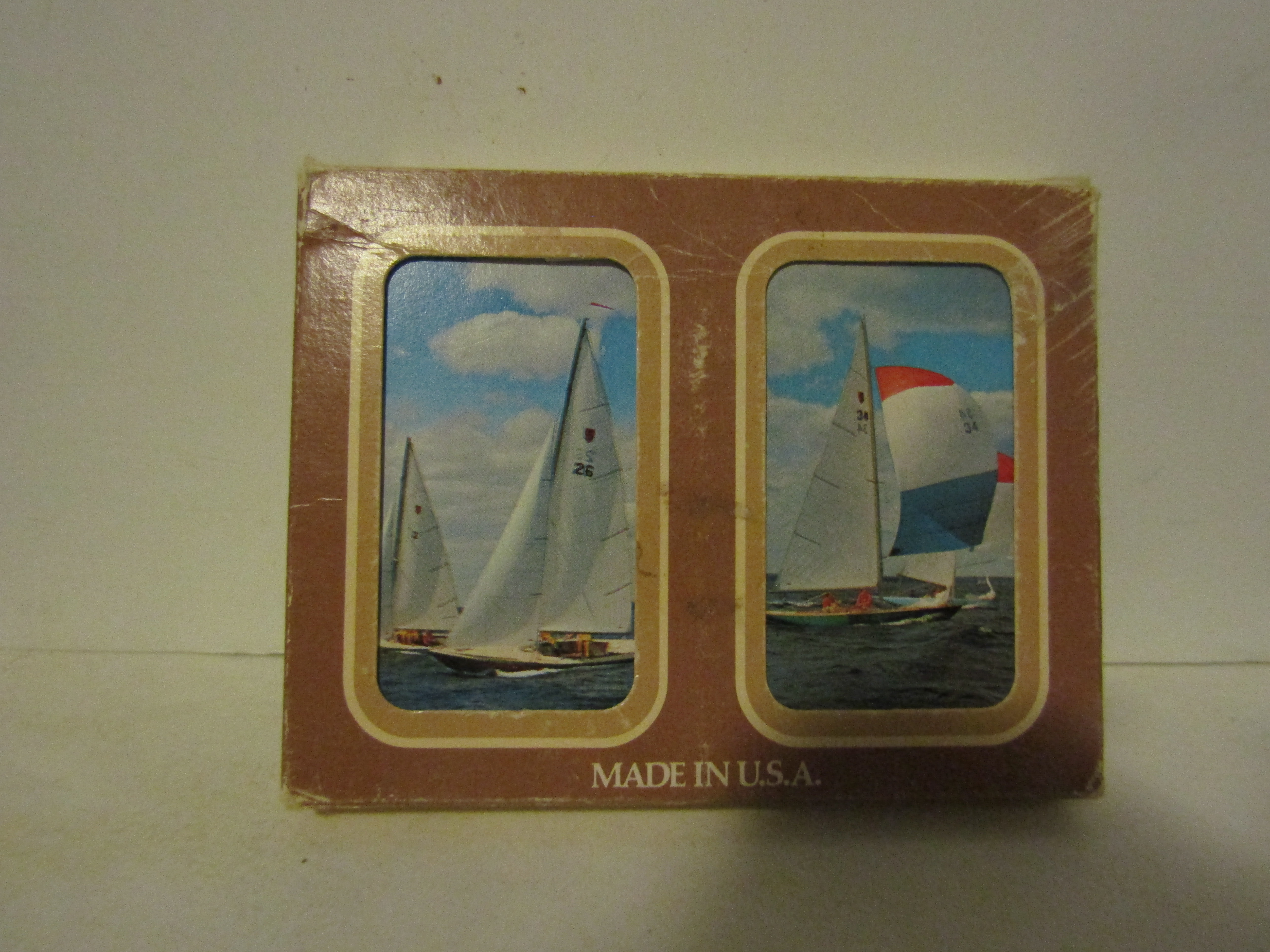 Vintage Sail Boats Plastic Playing Card Set