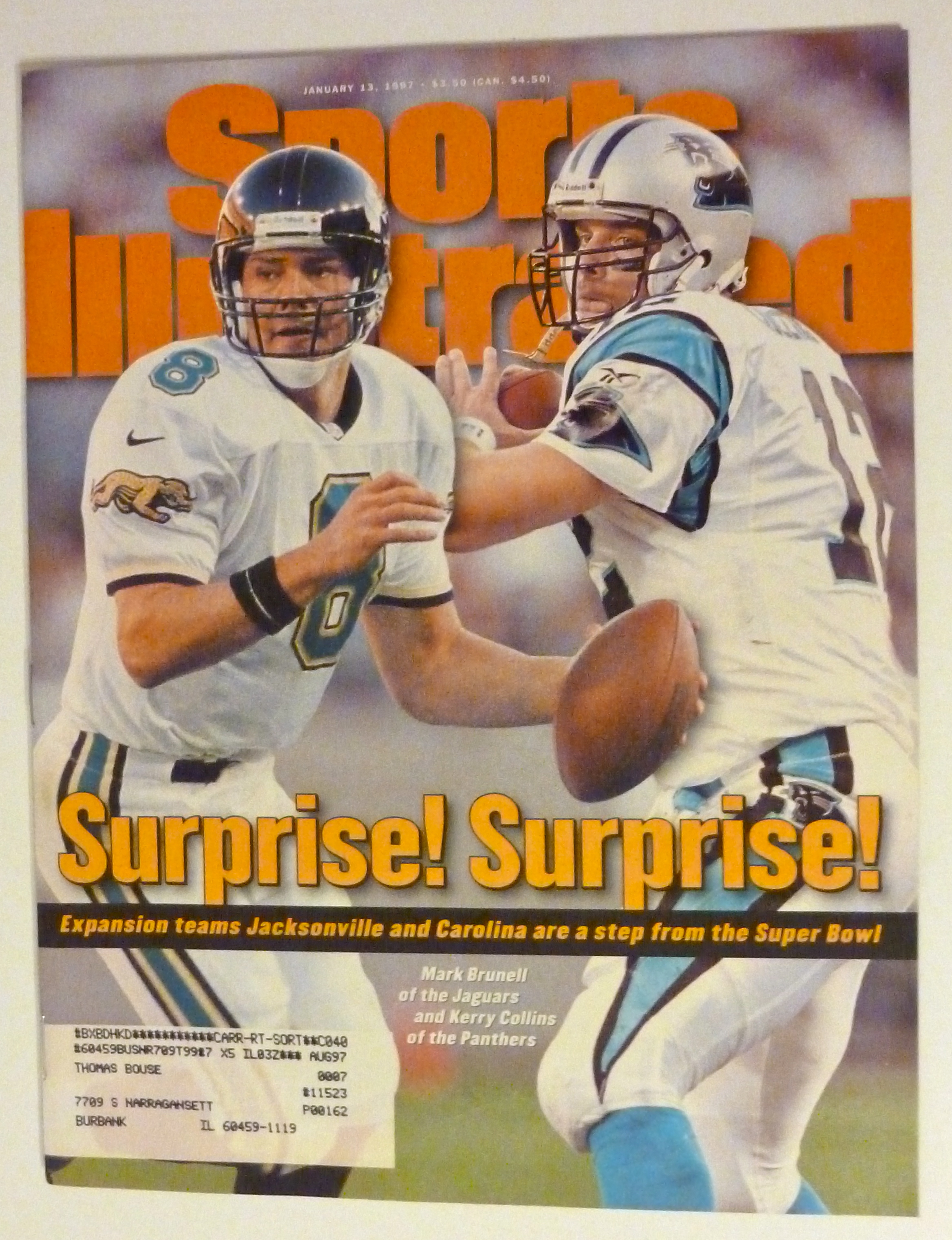 Sports Illustrated Magazine-January 13, 1997-Surprise!!