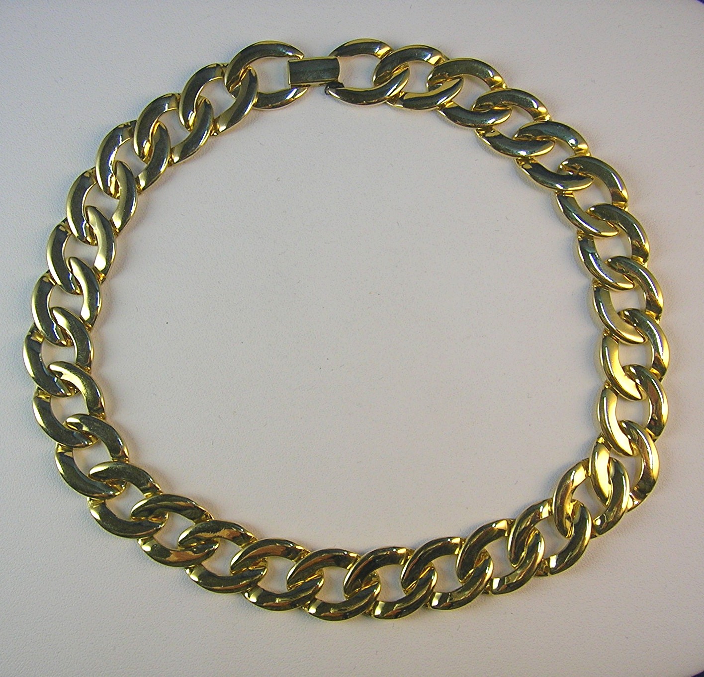 NAPIER Necklace, Patented Vintage Gold