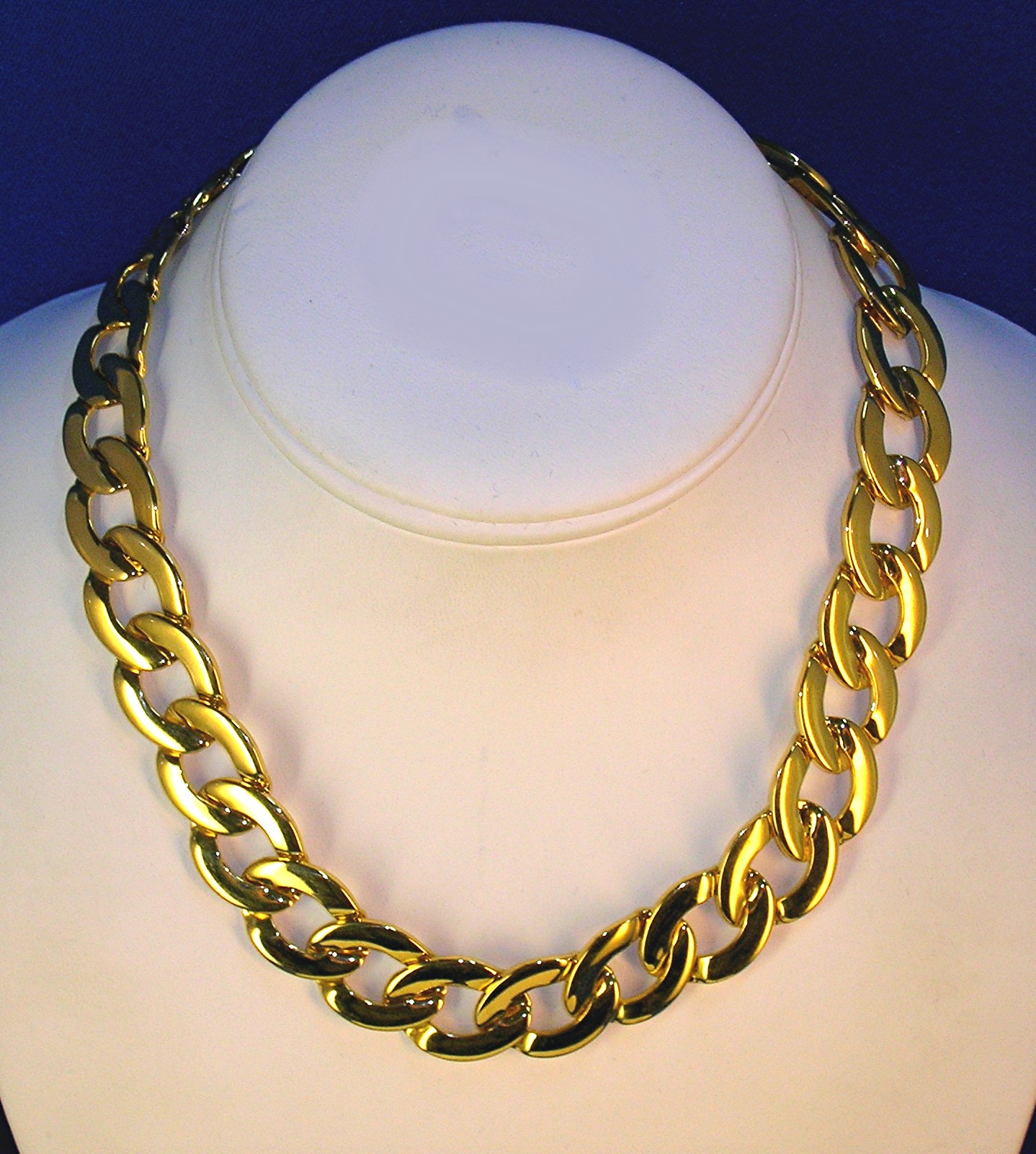 NAPIER Necklace, Patented Vintage Gold