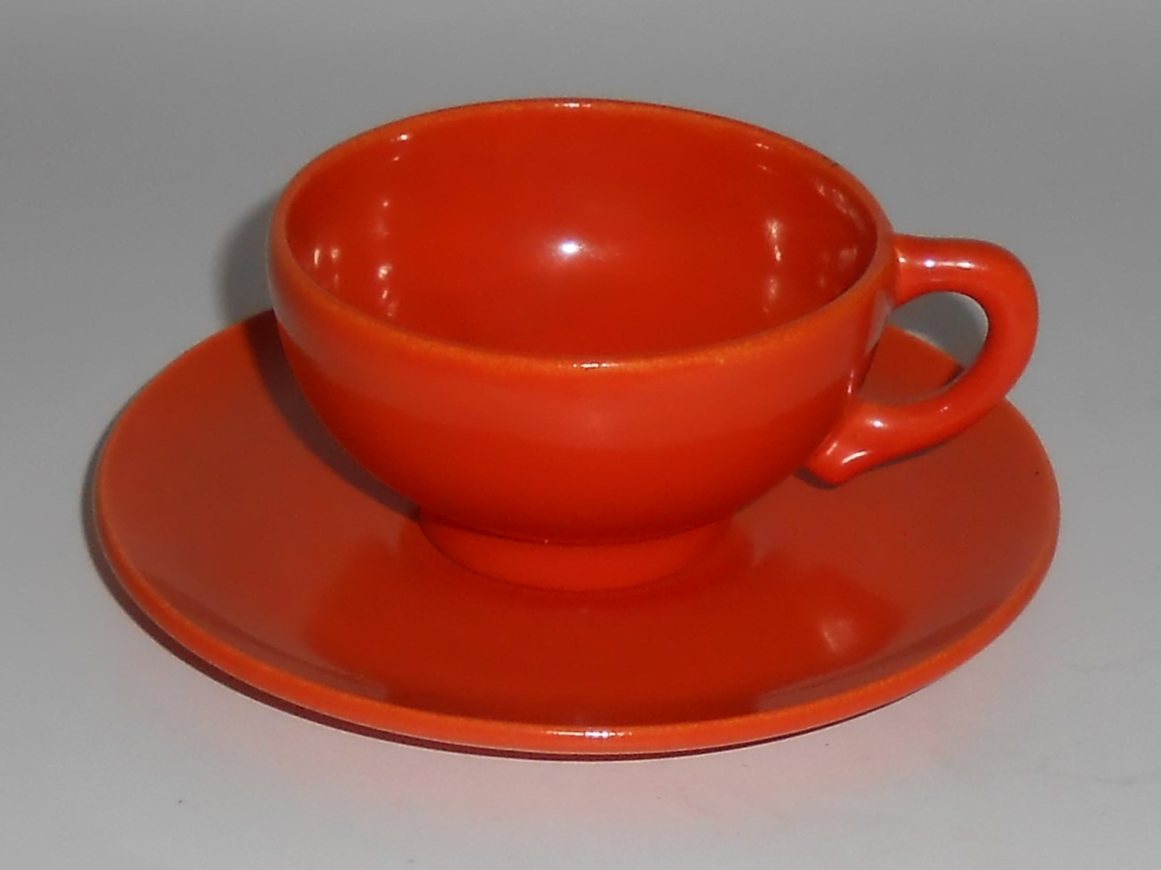 Franciscan Pottery El Patio Flame Orange Demi Cup/Sau