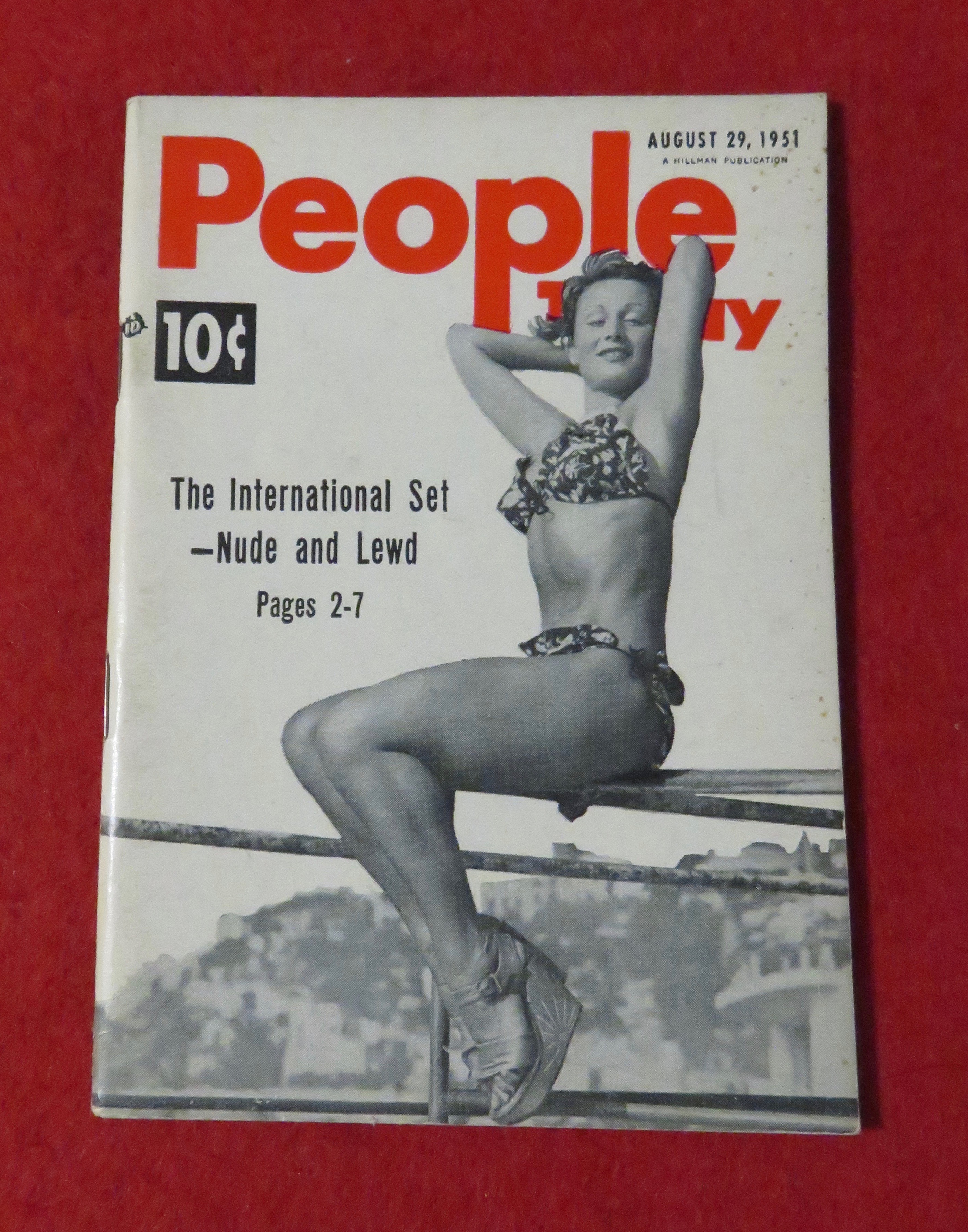 People Today Magazine August 29, 1951 Nude & Lewd