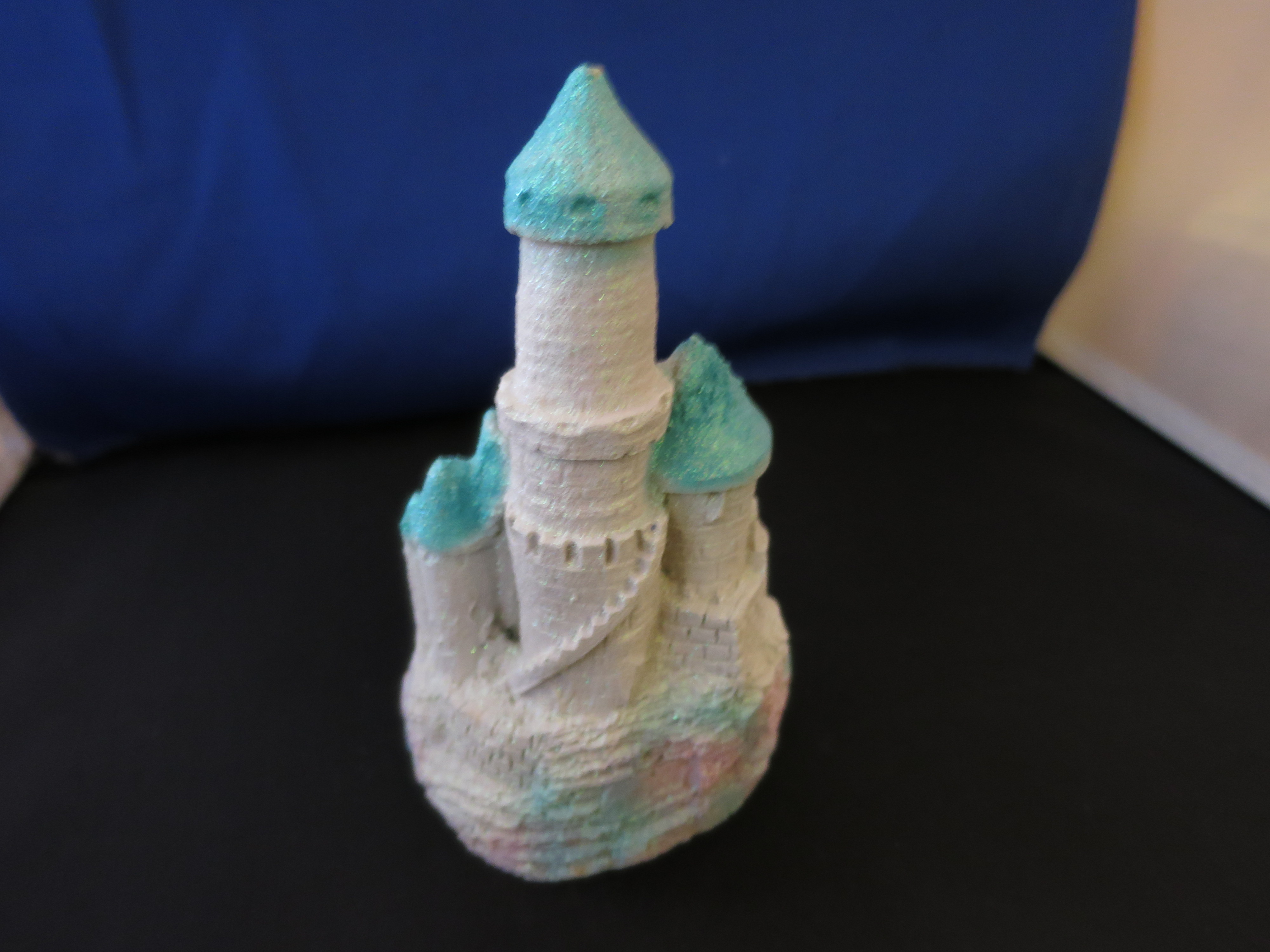 Sand Art of Daytona Castle Figurine Easter Decor