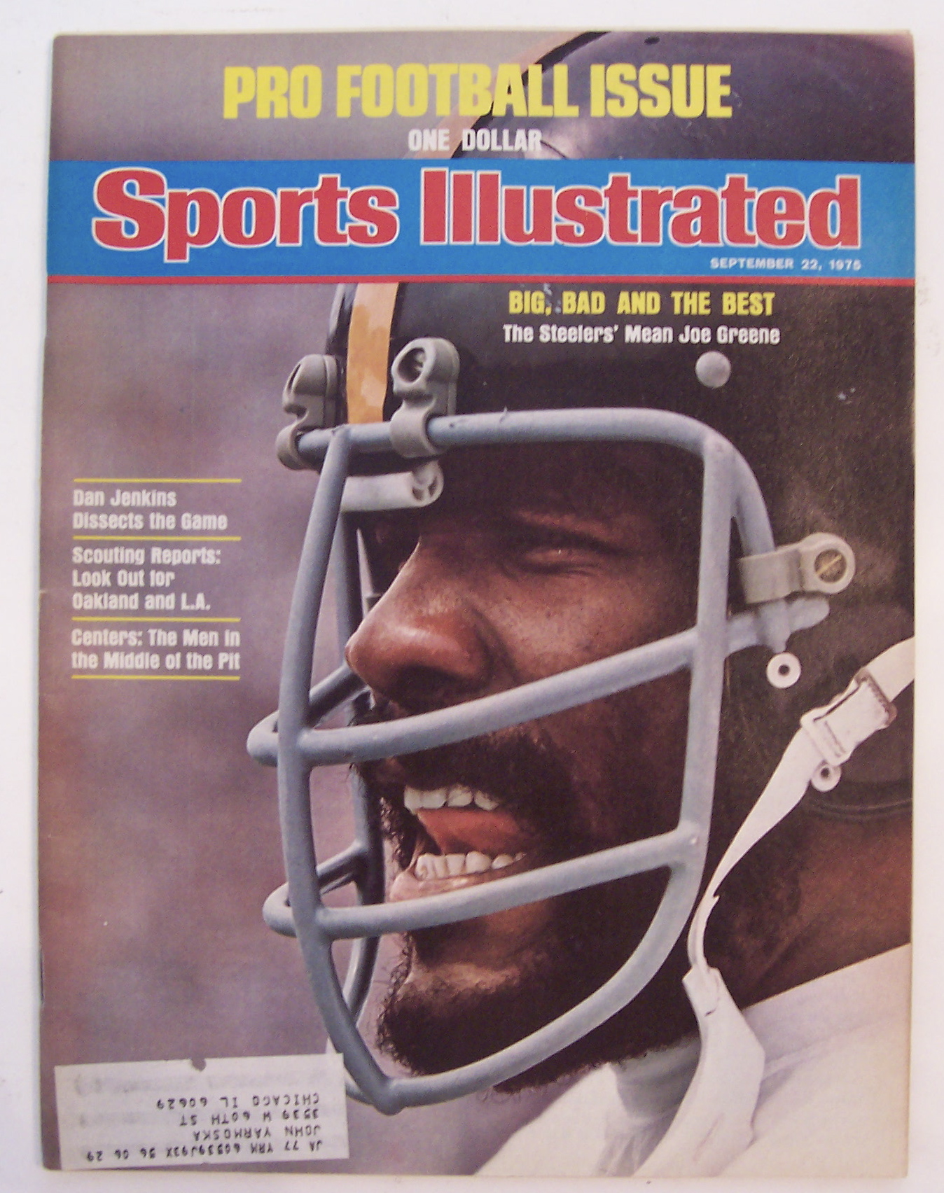 Sports Illustrated-September 22, 1975-Mean Joe Greene