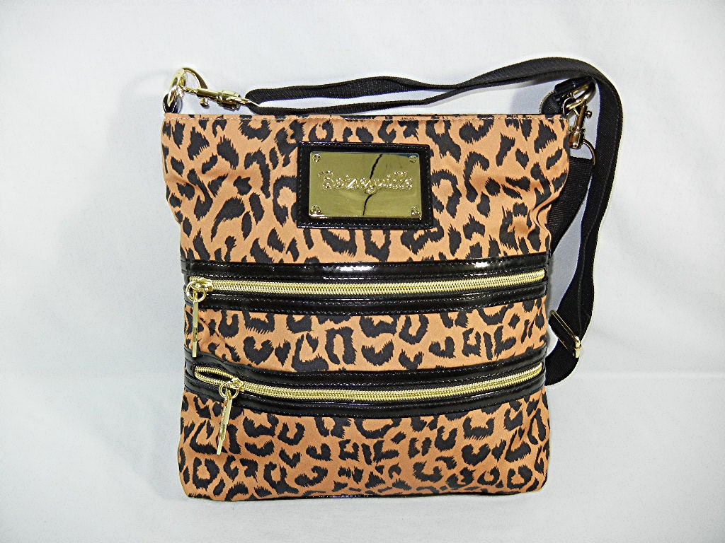 Bag Purse BETSEYVILLE Black Leopard Print