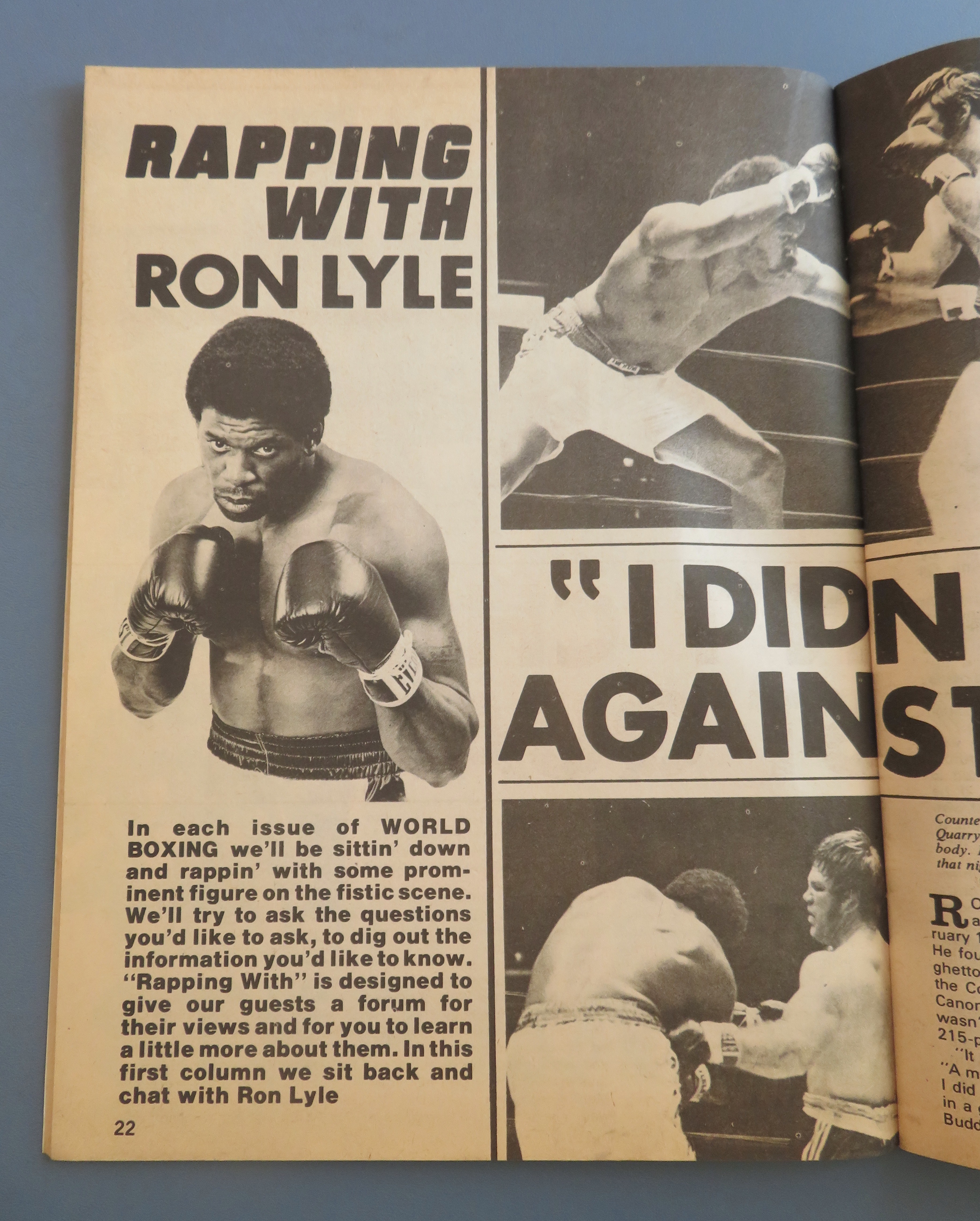 World Boxing Magazine January 1975 Ali - Foreman
