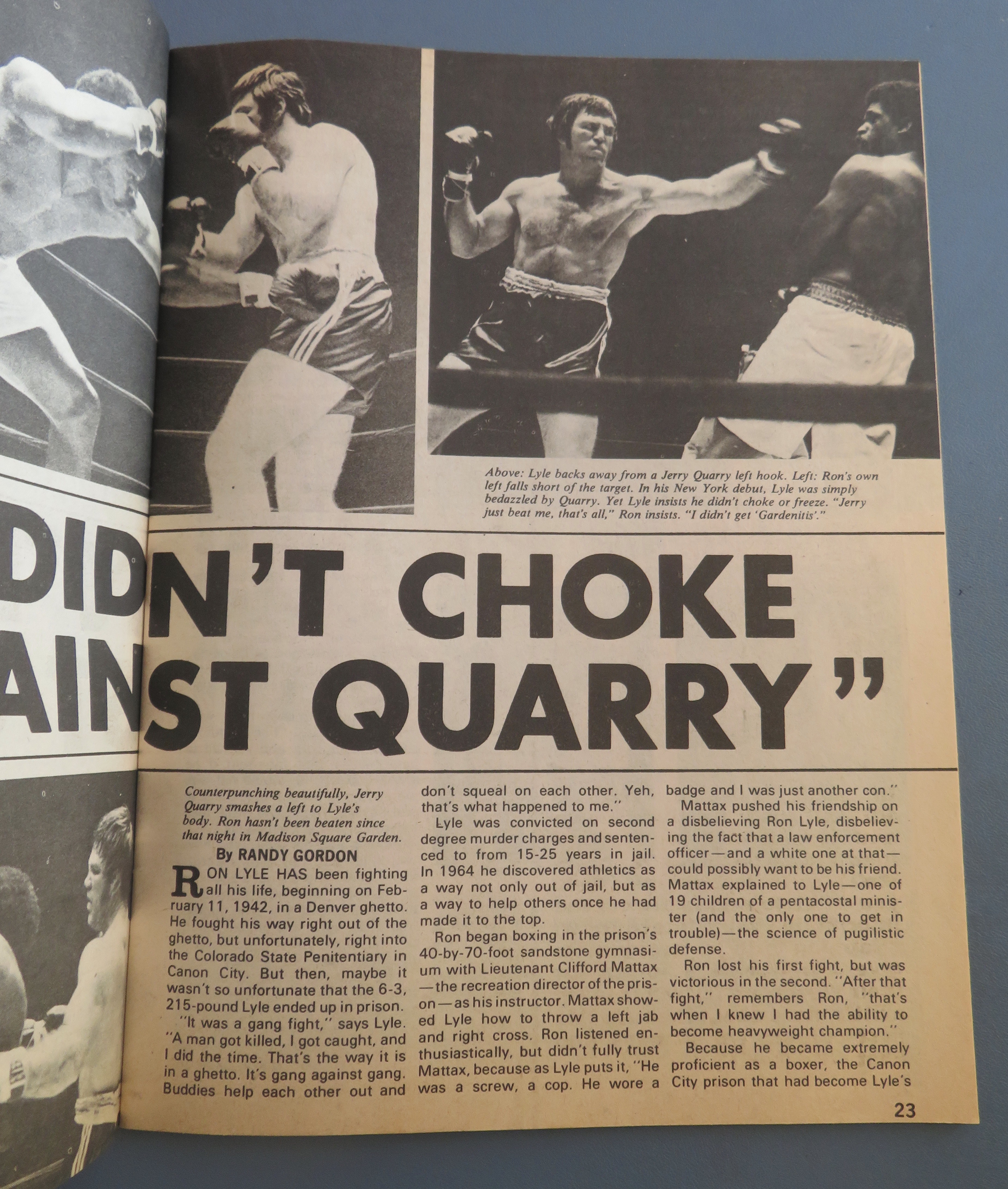 World Boxing Magazine January 1975 Ali - Foreman