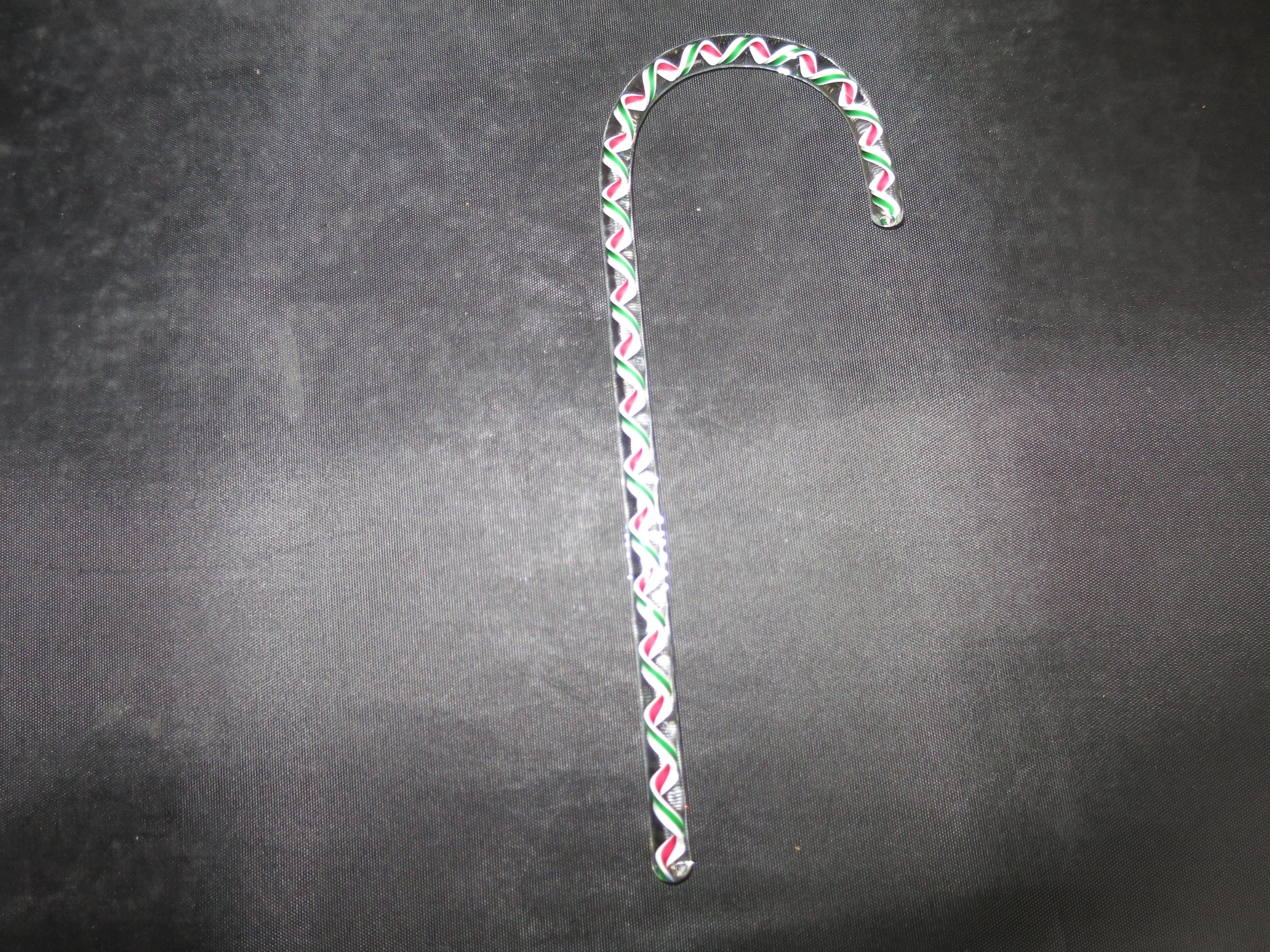 Cased Glass Candy Cane by Mary Angus Readsboro VT