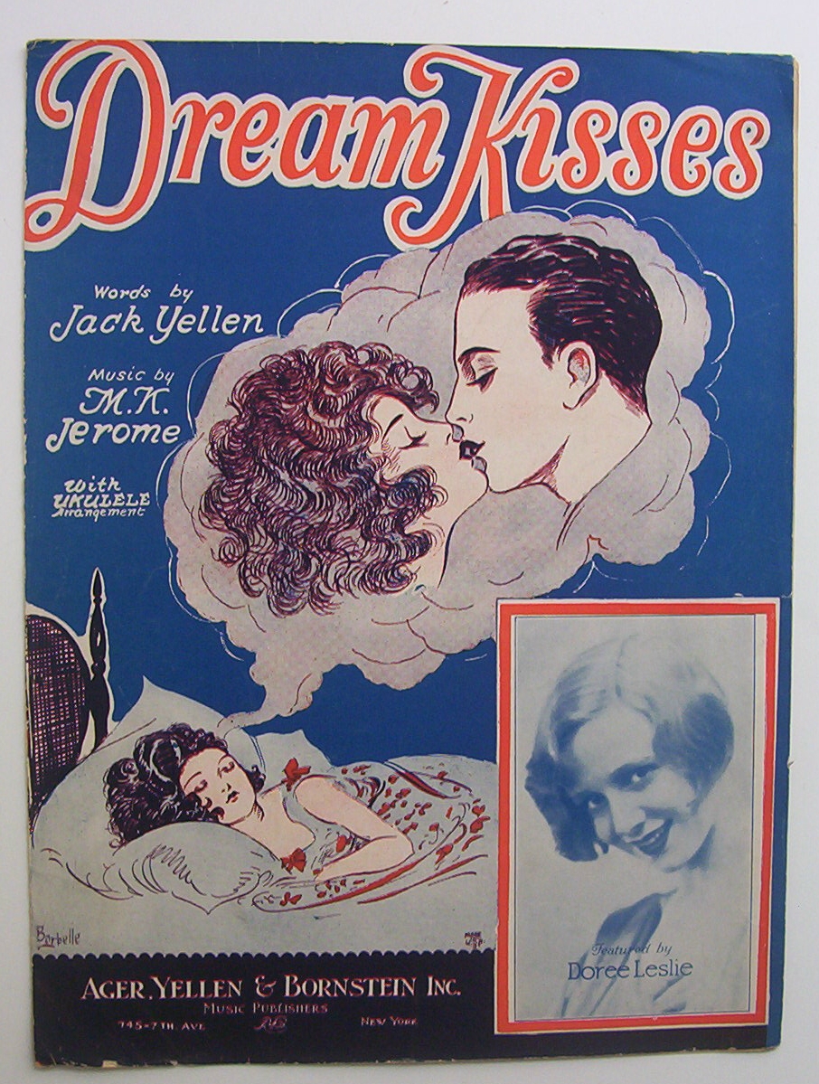 Sheet Music For 1927 Dream Kisses