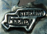 Leo Feeney Sterling Silver Turquoise Topaz Cross Pendan