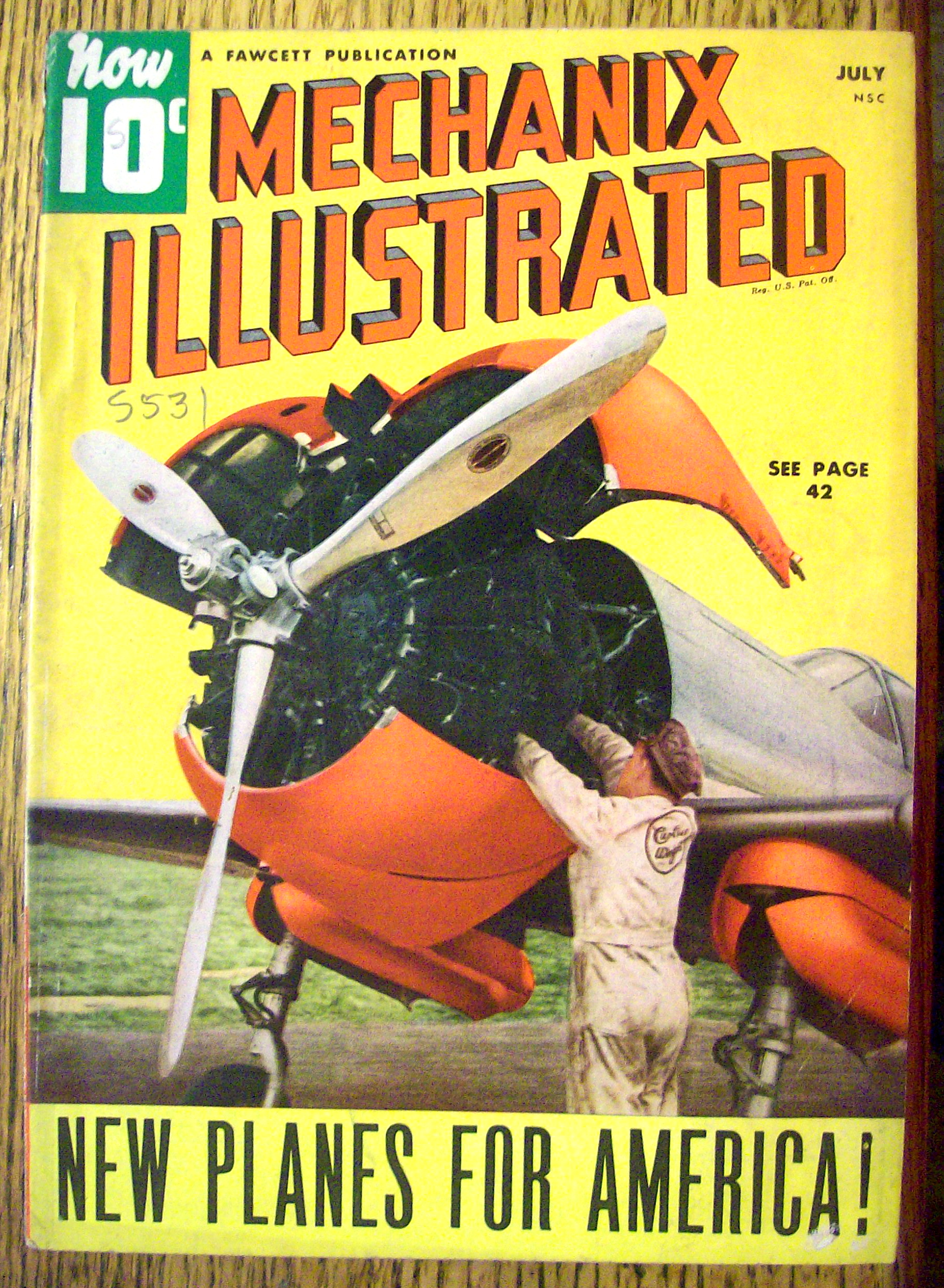 Mechanix Illustrated Magazine-July 1940-New Planes