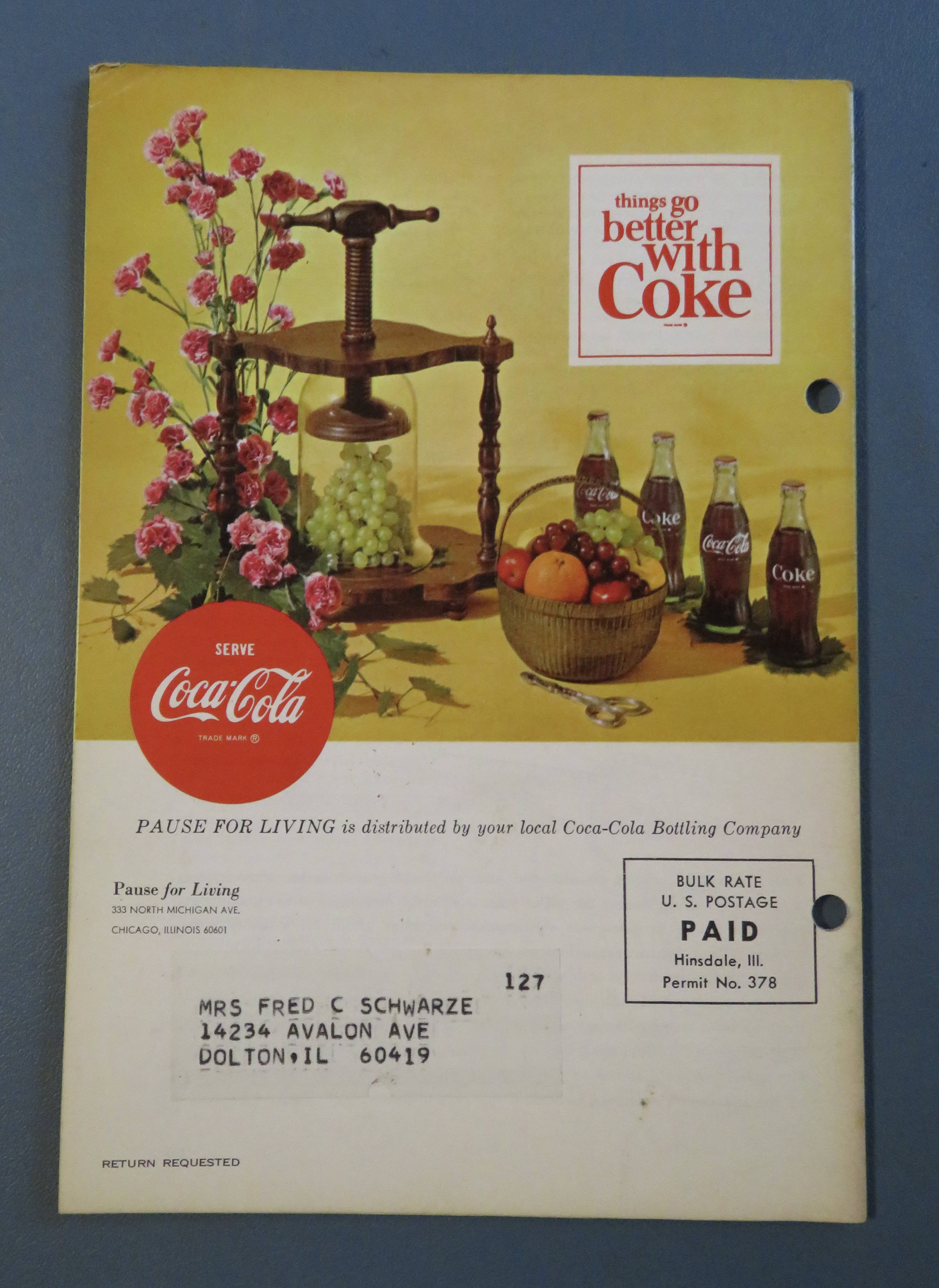 Pause For Living Magazine (Coke) Winter 1966/1967