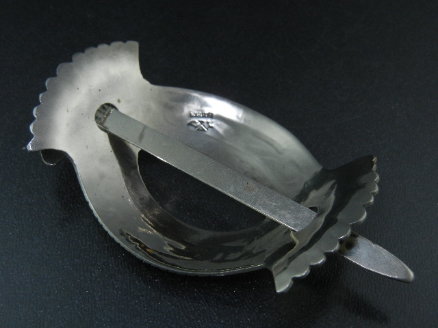 Navajo Sterling Silver Turquoise Inlay Pony Tail Holder