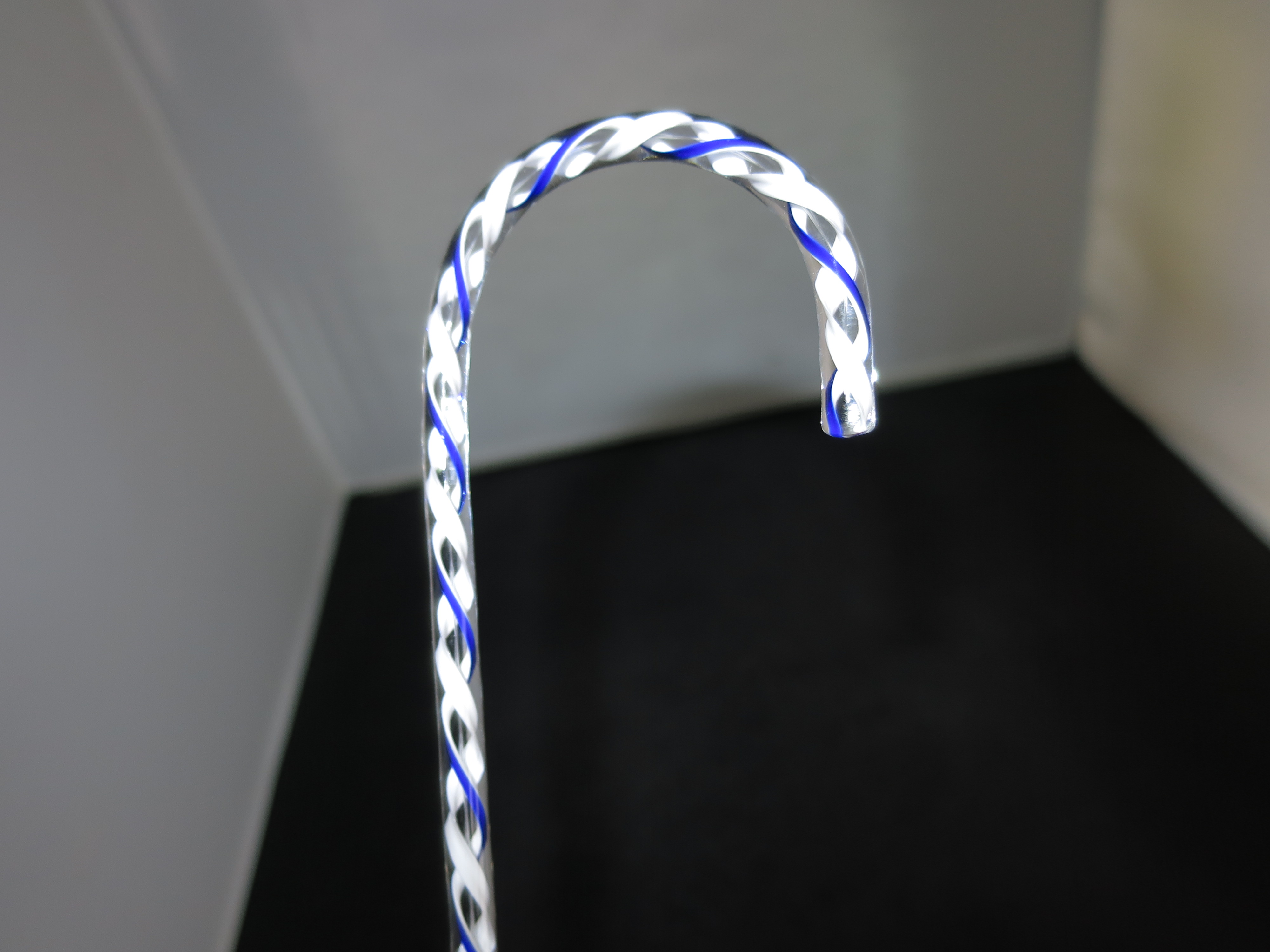 Cased Glass Candy Cane by Mary Angus Readsboro VT