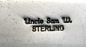 Native American Sterling Silver Large Cross Uncle Sam W