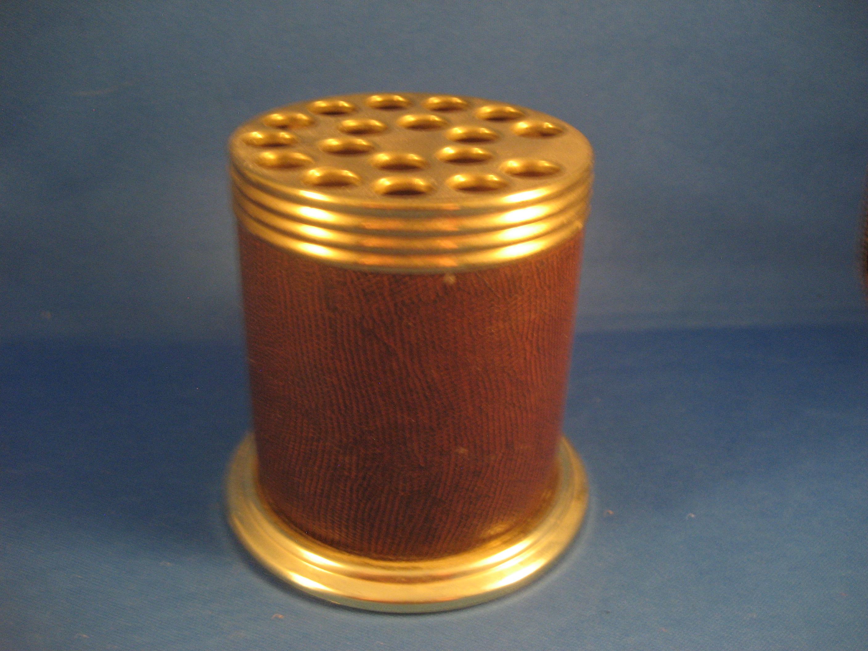 Brass Top Pen and Pencil Holder