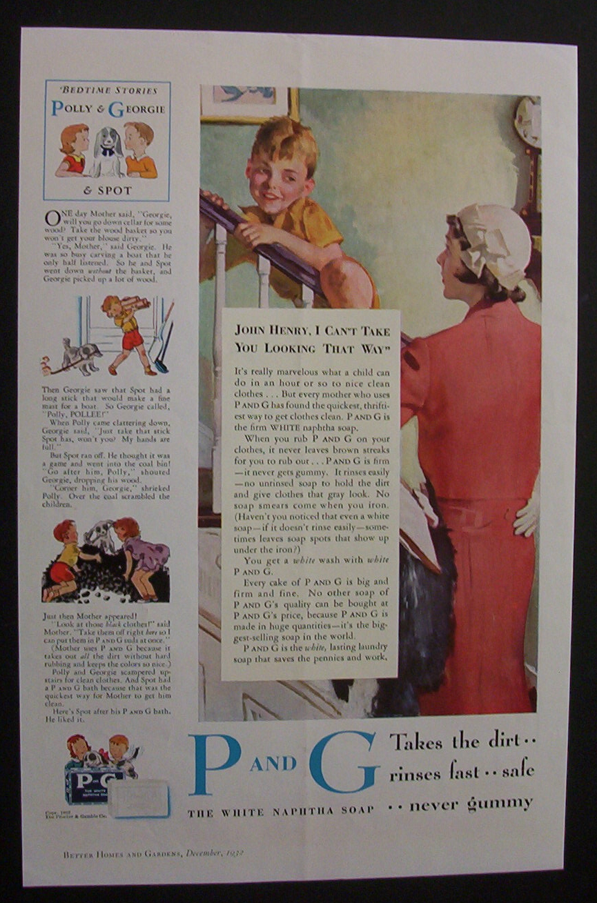 1932  P  &  G  The  White  Naphtha  Soap