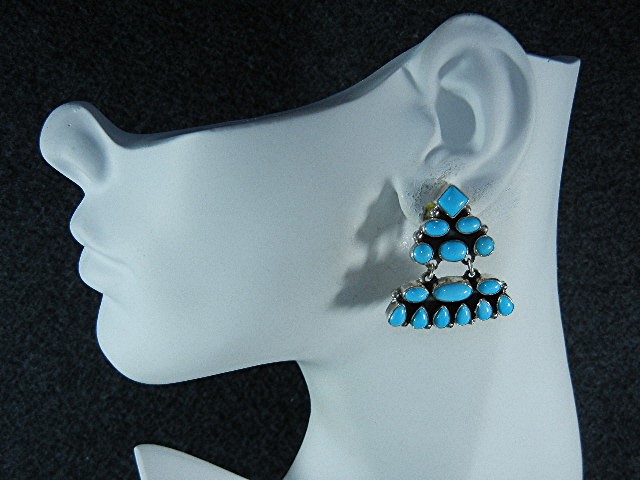 Native American Sterling Silver Sleeping Beauty Turquoi