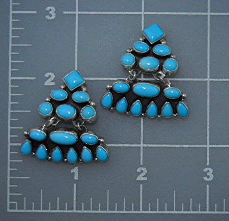 Native American Sterling Silver Sleeping Beauty Turquoi