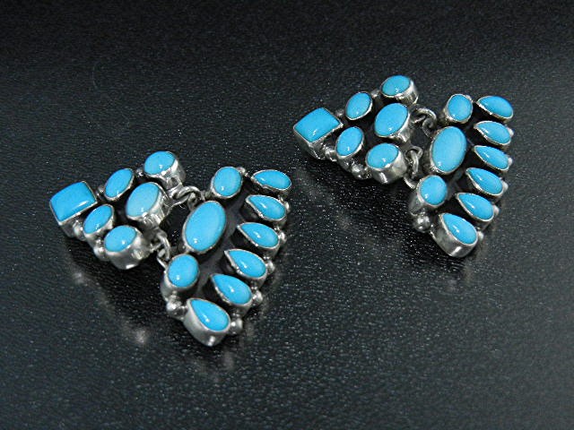 Native American Sterling Silver Sleeping Beauty Turquoi
