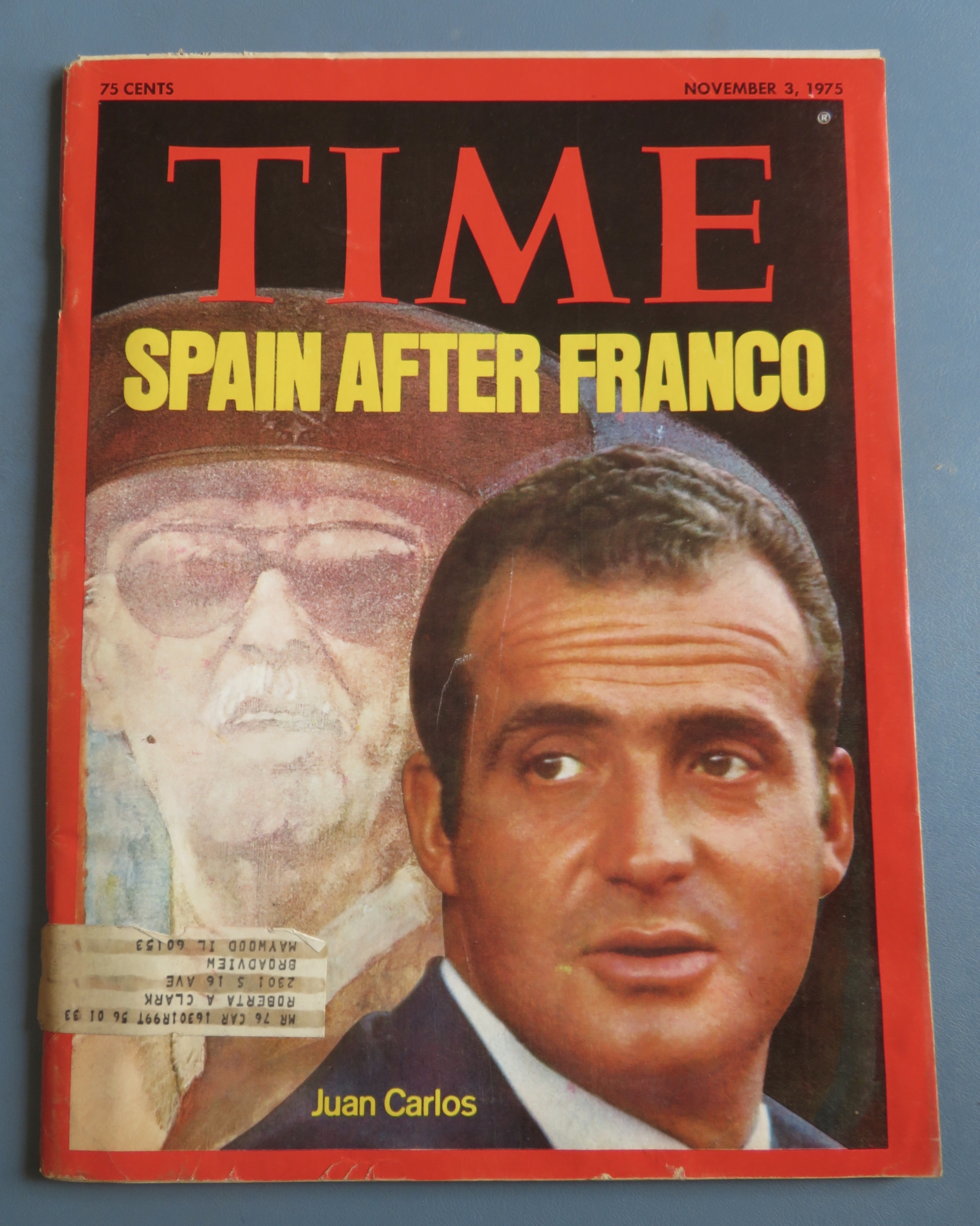 Time Magazine November 3, 1975 Spain After Franco