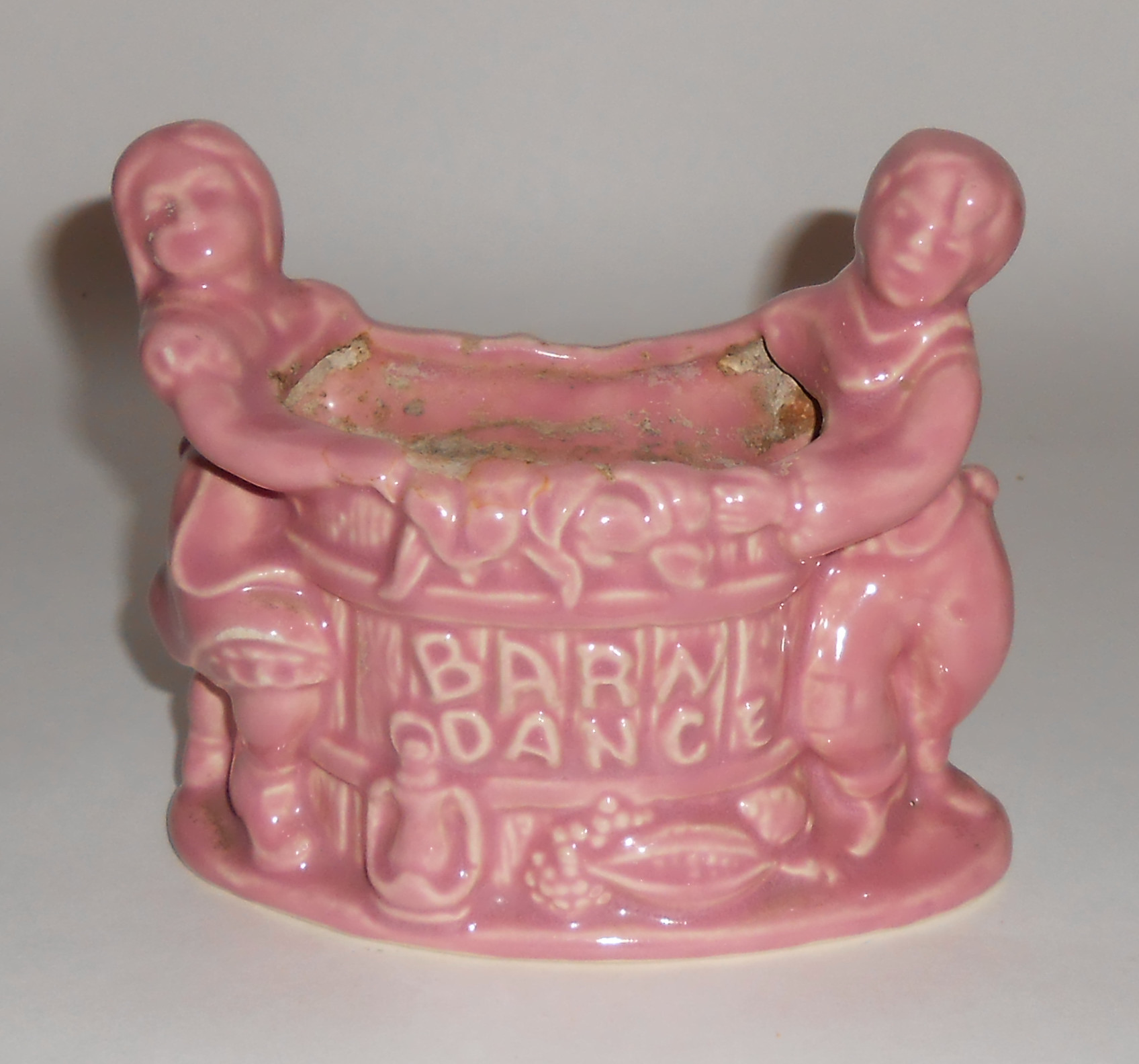 Shawnee Pottery Boy & Girl Pink Barn Dance Planter!