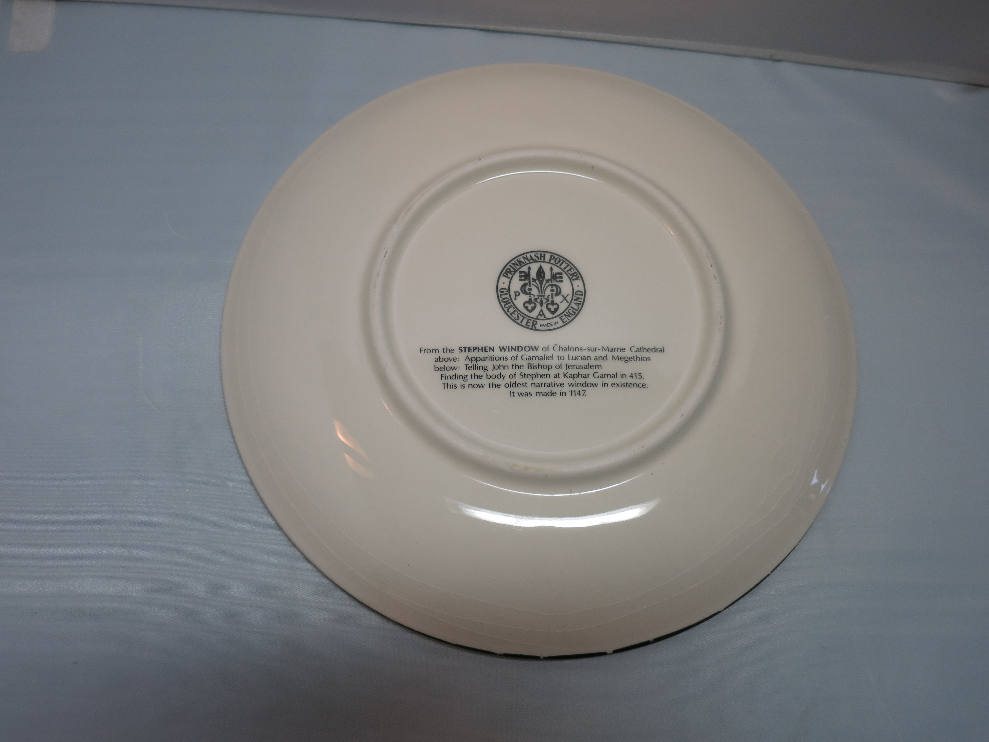 Prinknash Pottery Stephen Window plate